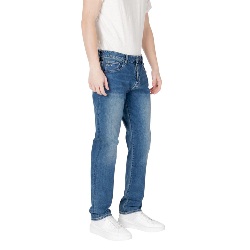 Jean skinny bleu en coton Armani Exchange