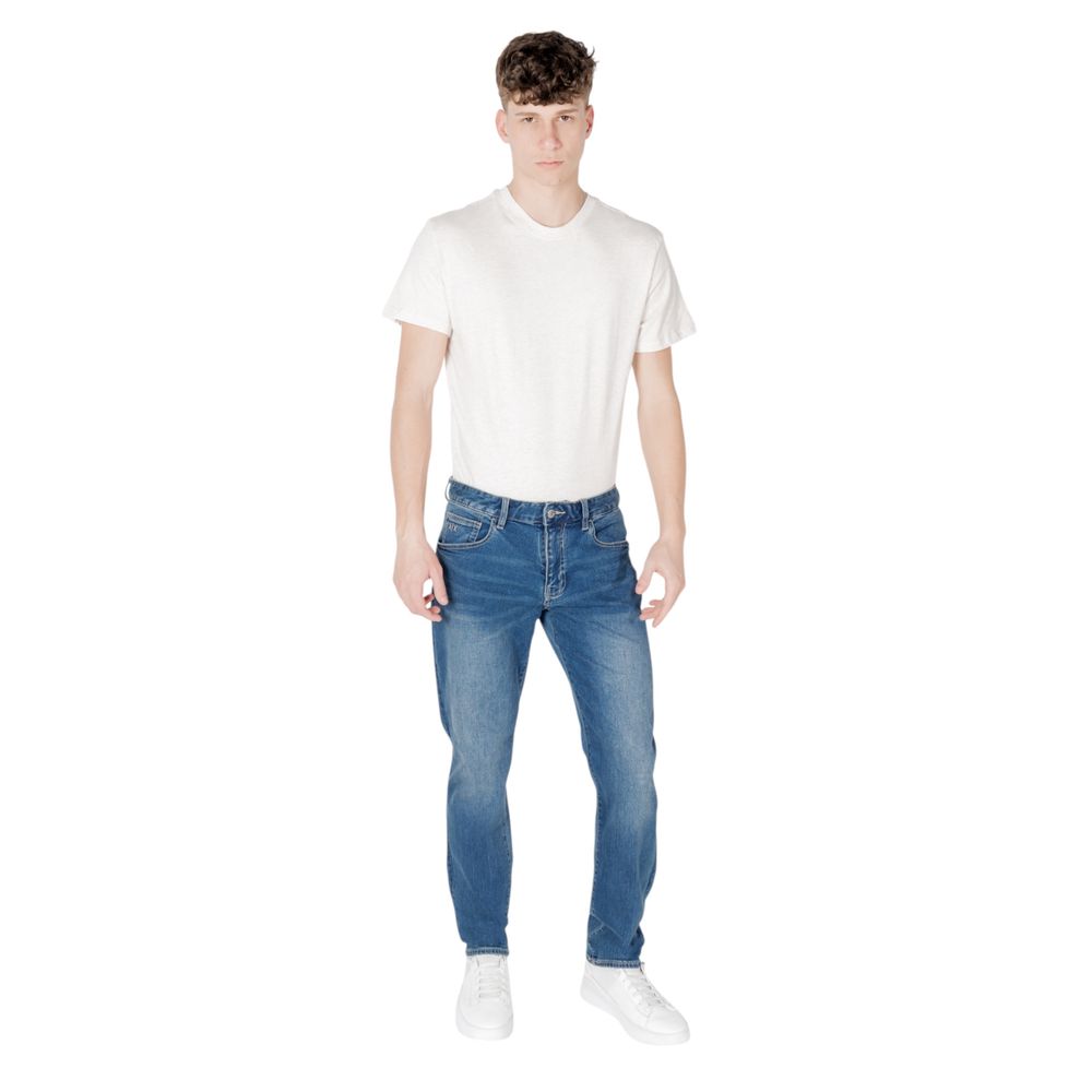 Jean skinny bleu en coton Armani Exchange