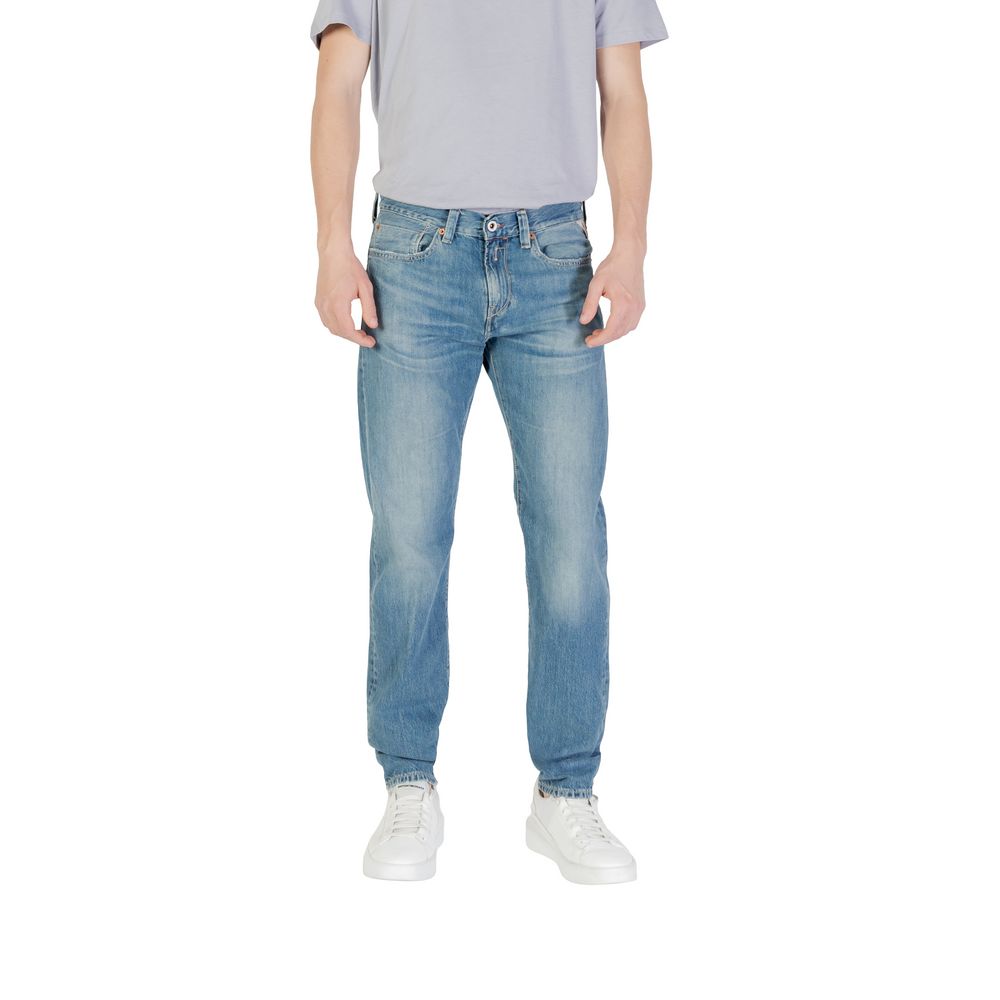 Replay Blaue Baumwoll-Skinny-Jeans