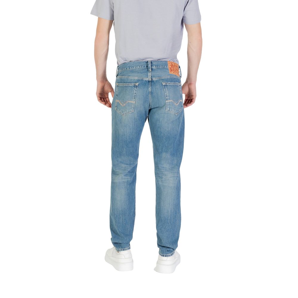 Replay Blaue Baumwoll-Skinny-Jeans
