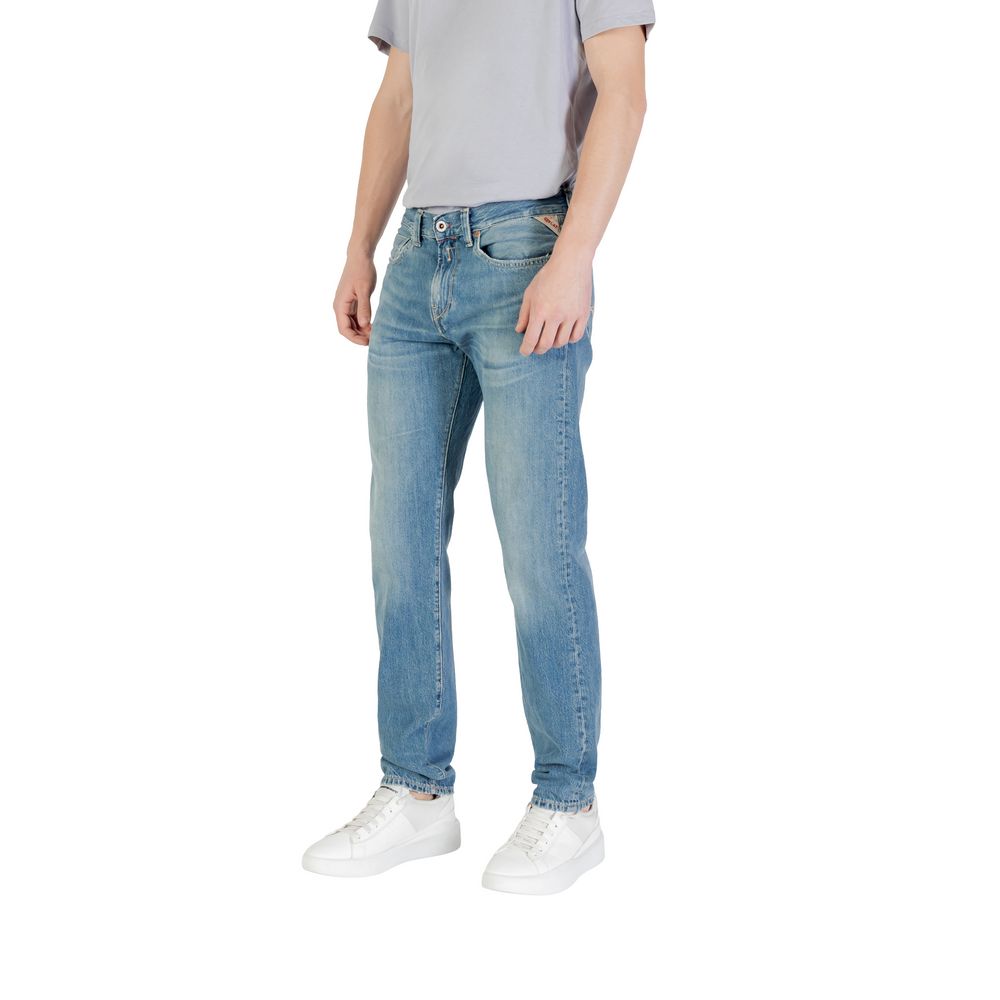 Replay Blaue Baumwoll-Skinny-Jeans