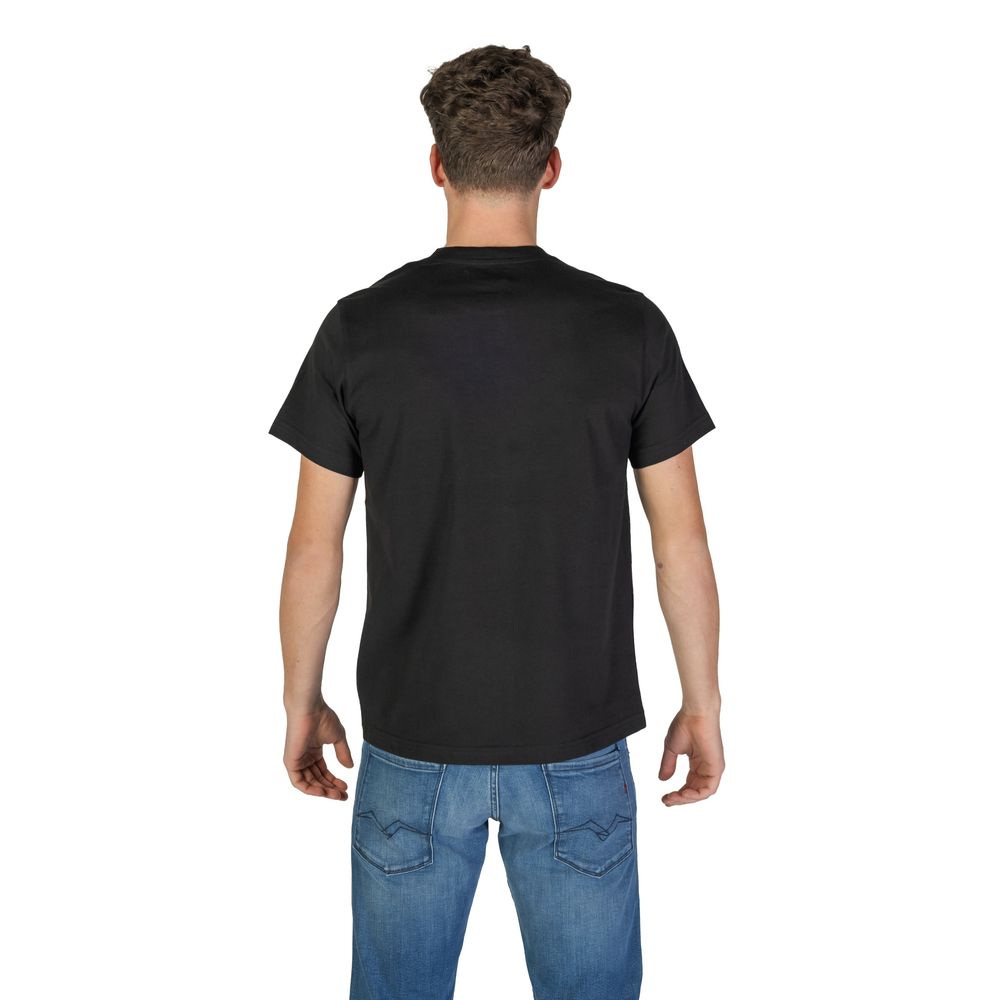 Replay Schwarzes Baumwoll-T-Shirt