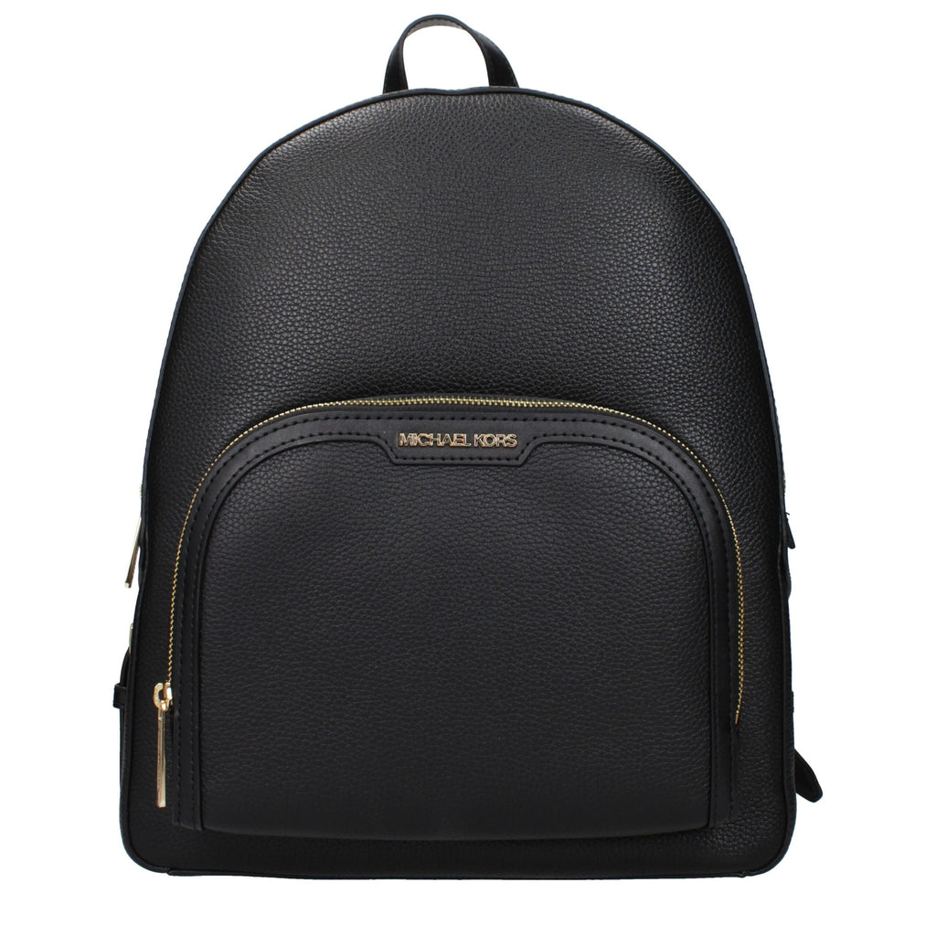Michael Kors Schwarzer Lederrucksack