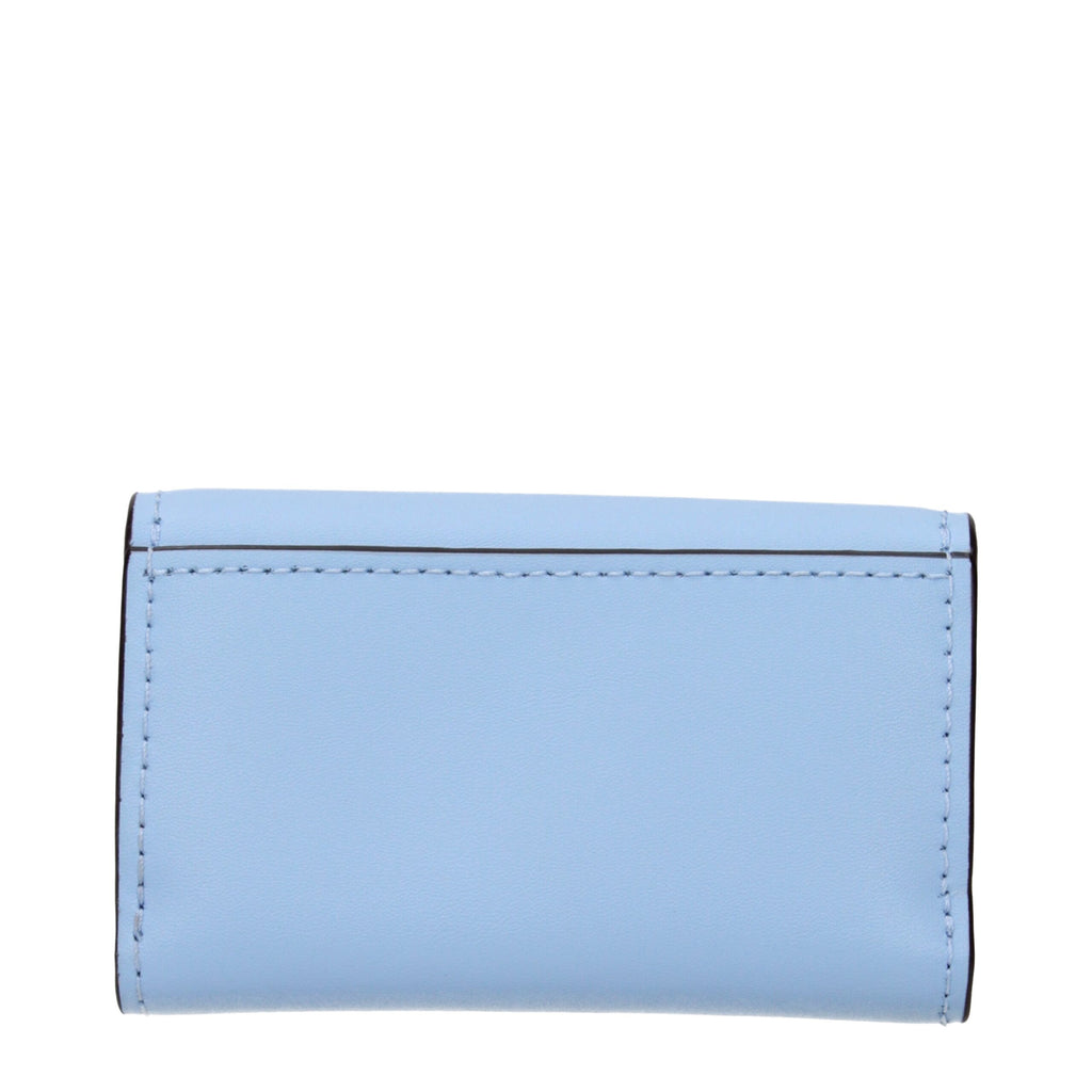 Michael Kors Hellblaue Leder-Geldbörse