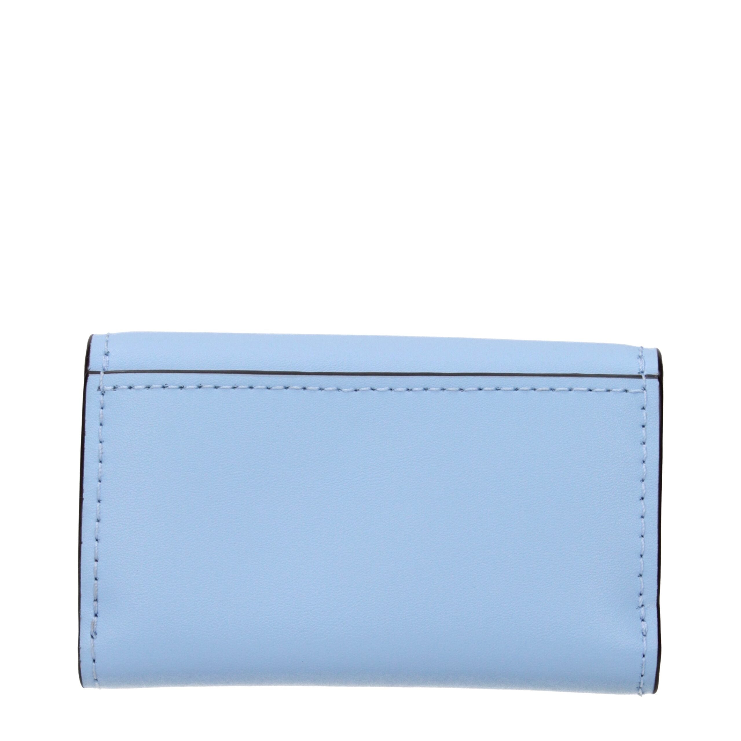 Michael Kors Hellblaue Leder-Geldbörse