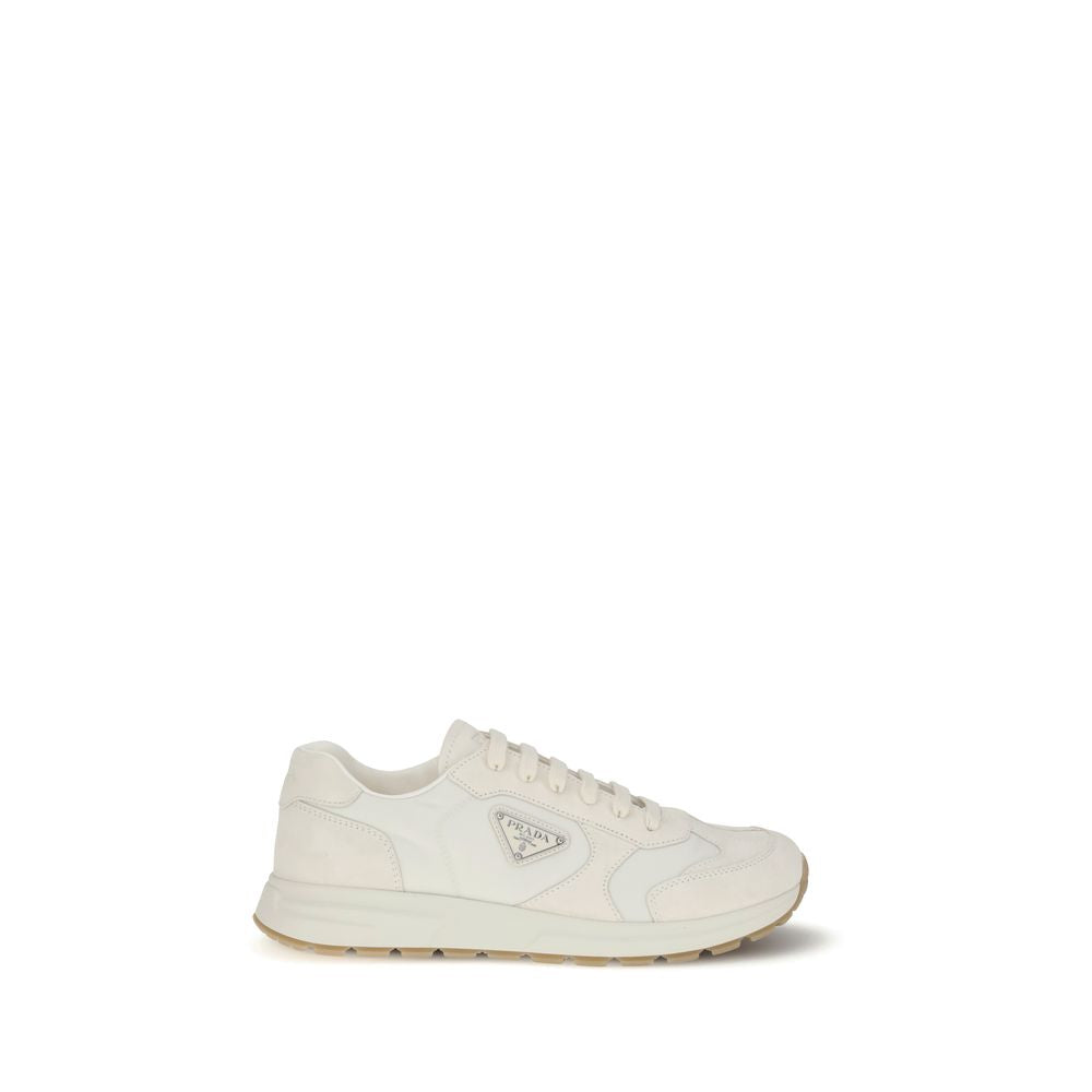 Prada sneakers made of recycled polyamide in cream