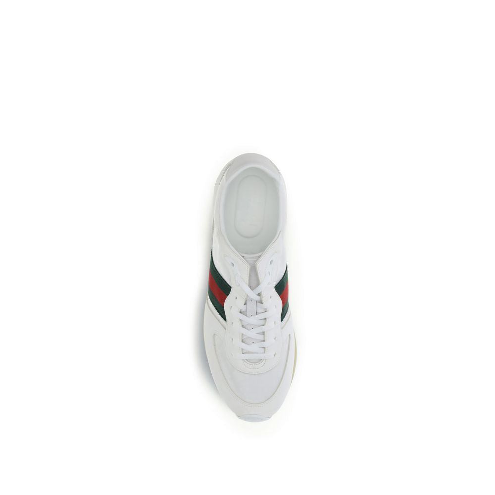 Gucci white polyamide sneakers in sporty style