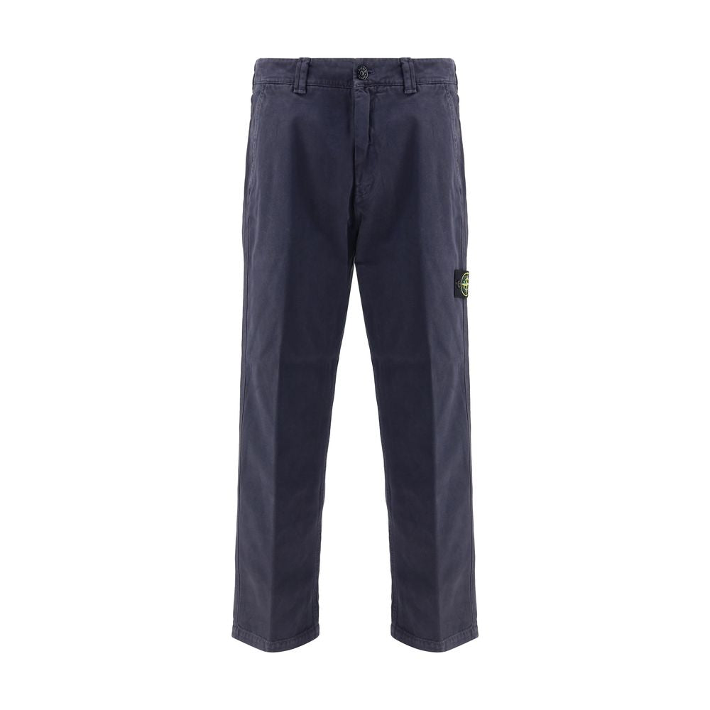 Stone Island purple cotton leisure trousers