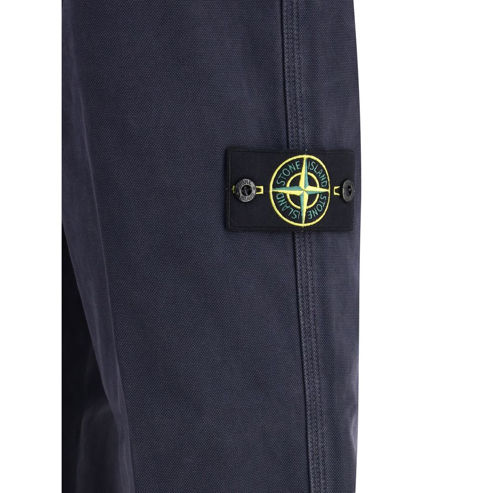 Stone Island purple cotton leisure trousers