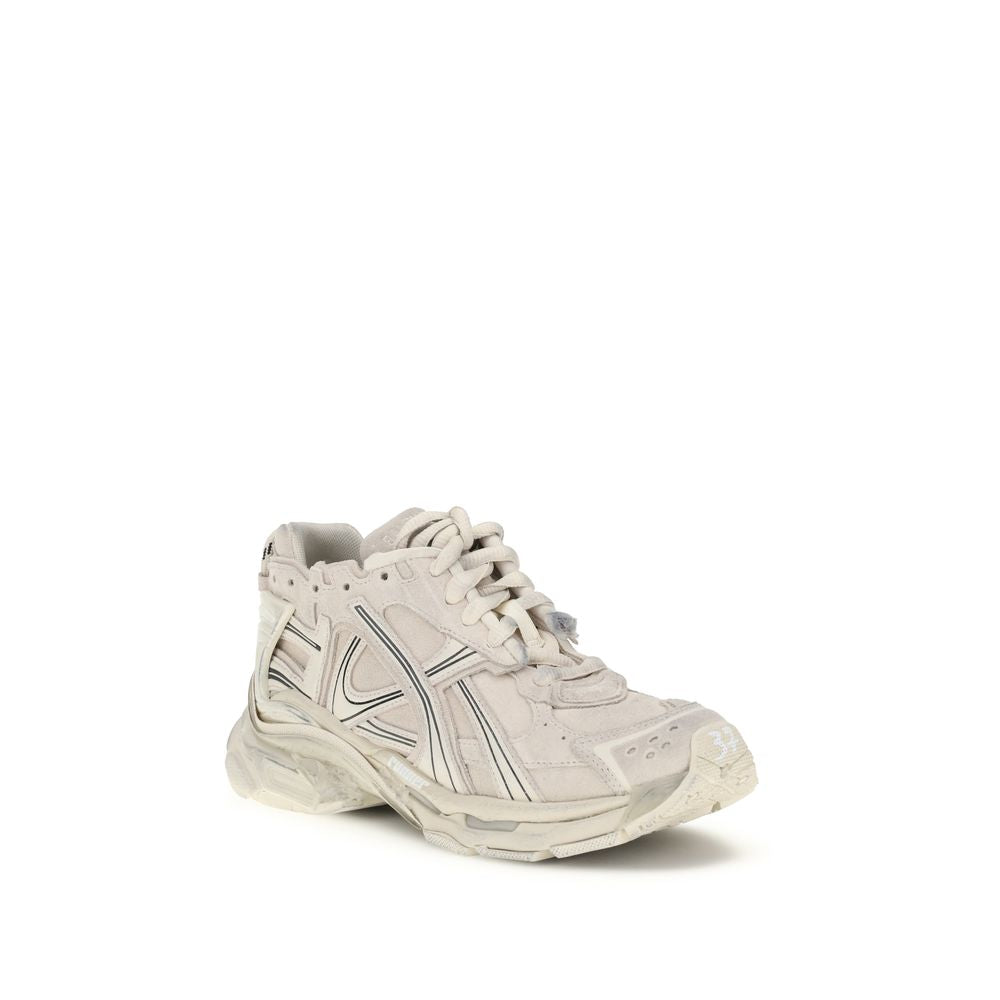 Baskets Balenciaga en caoutchouc beige de style sportif