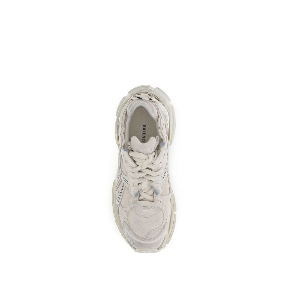 Baskets Balenciaga en caoutchouc beige de style sportif