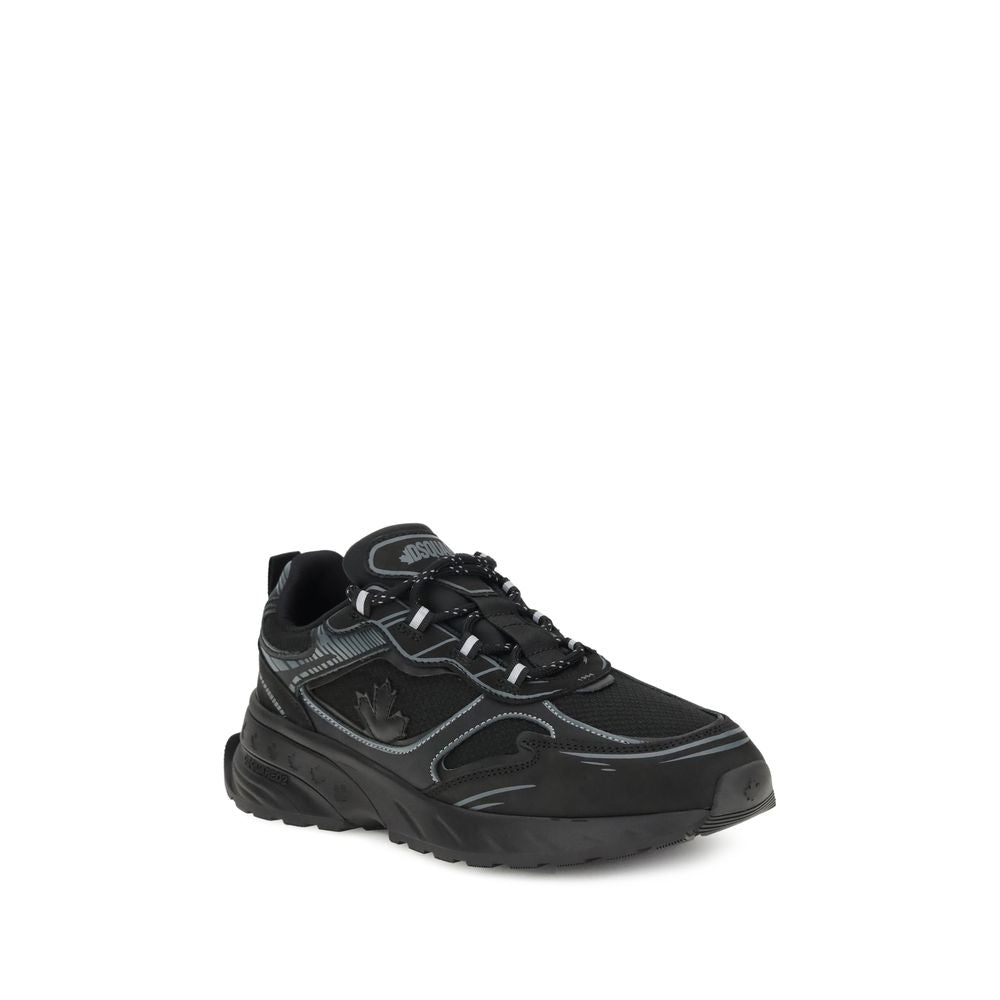 Dsquared² Black calfskin sneakers Bos Taurus