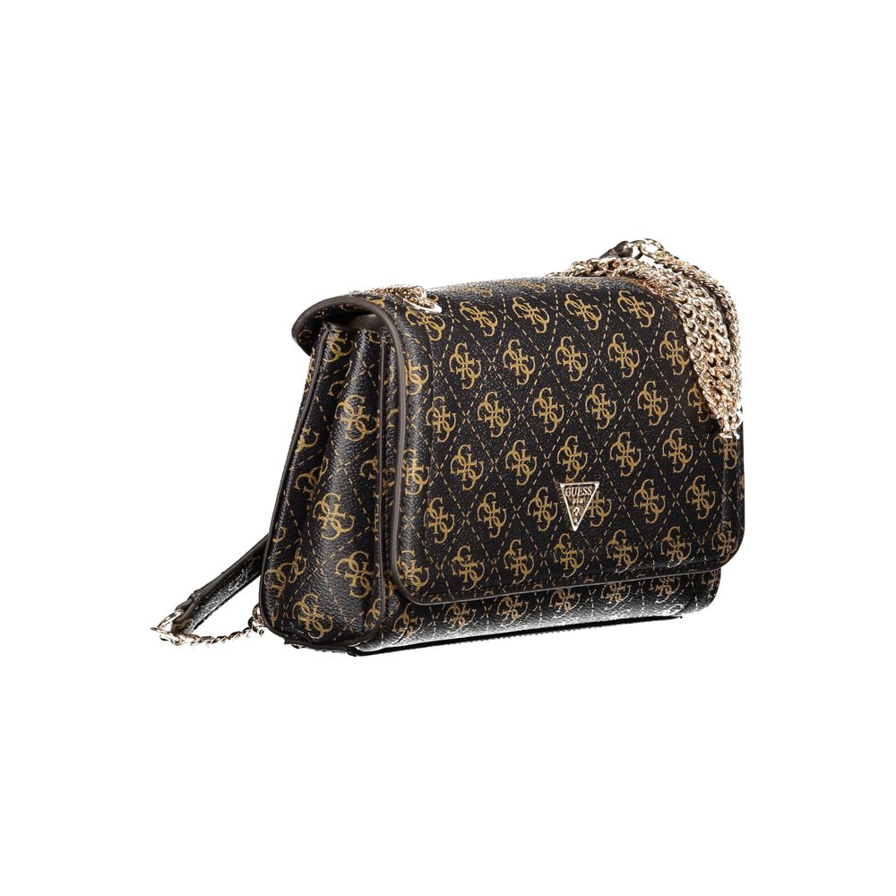 Guess Jeans Braune Polyethylen-Handtasche