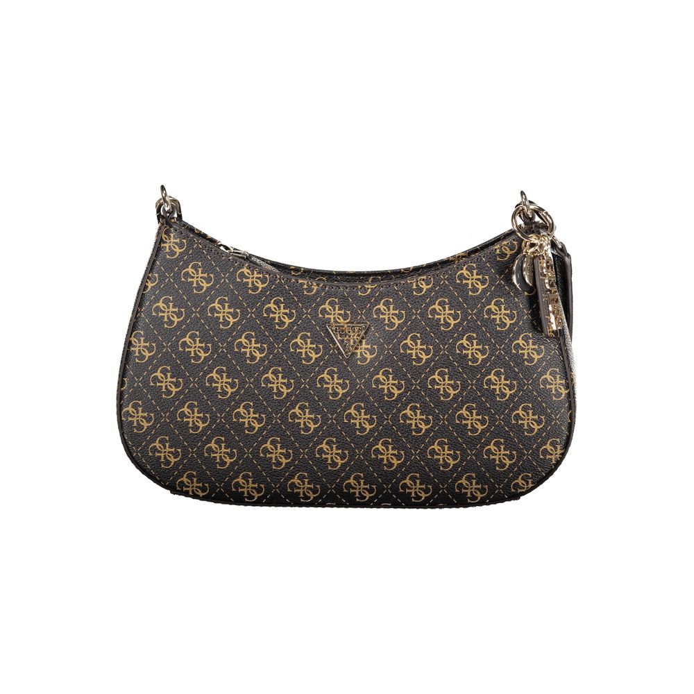 Guess Jeans Braune Polyethylen-Handtasche