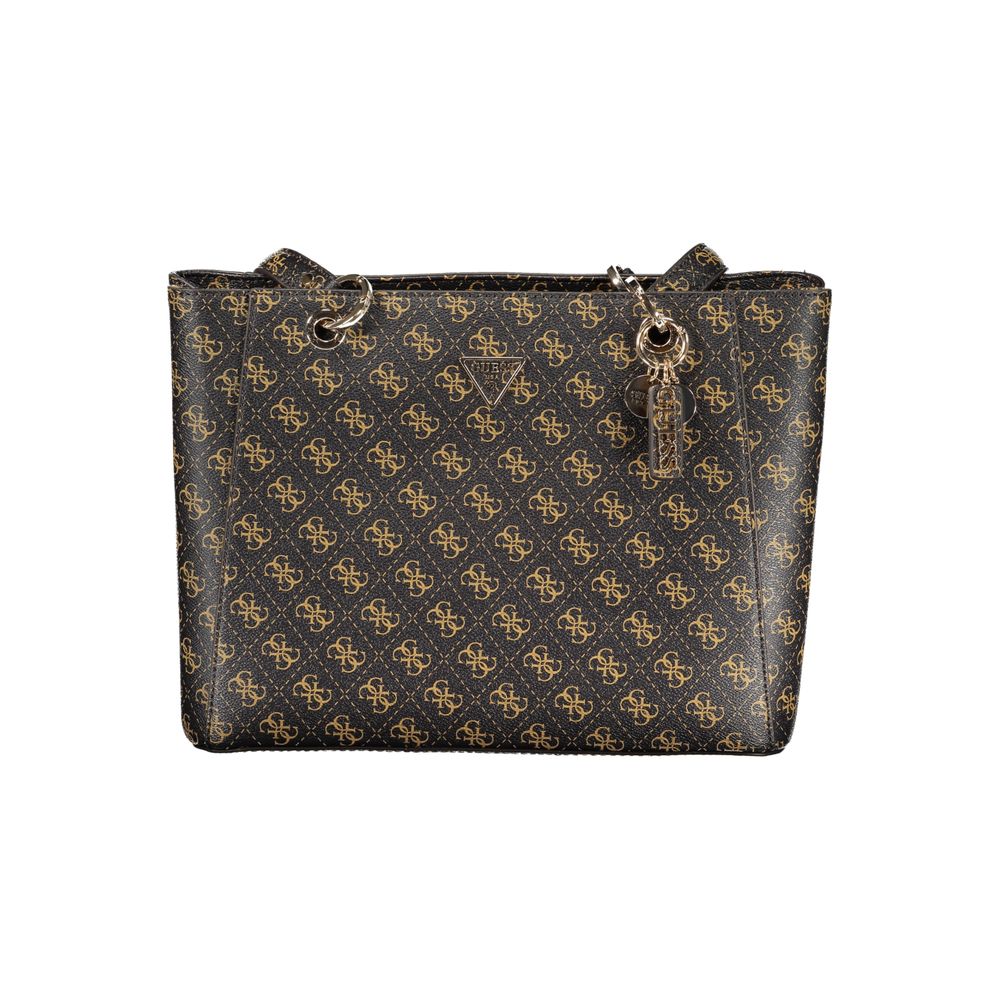 Guess Jeans Braune Polyethylen-Handtasche