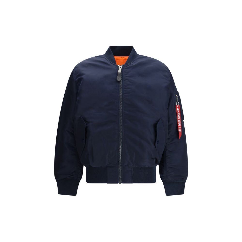 ALPHA INDUSTRIES Bomber en nylon bleu