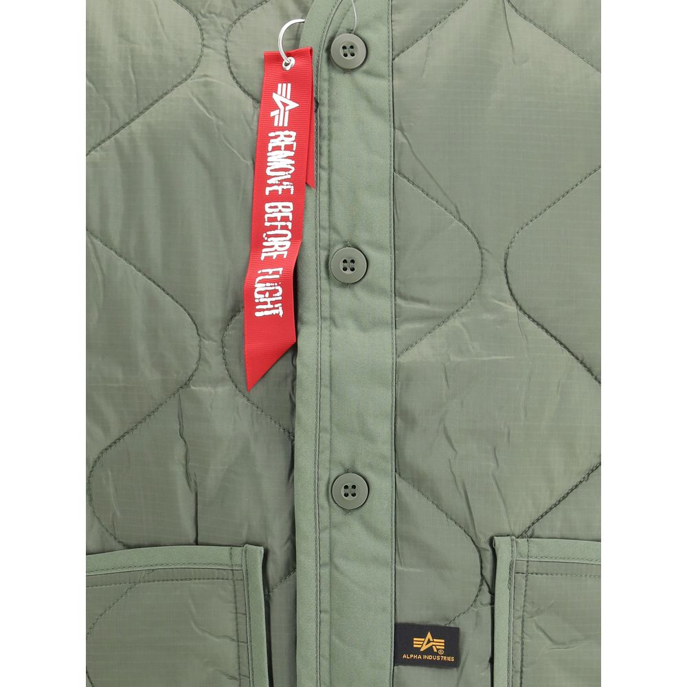 Veste en nylon vert ALPHA INDUSTRIES