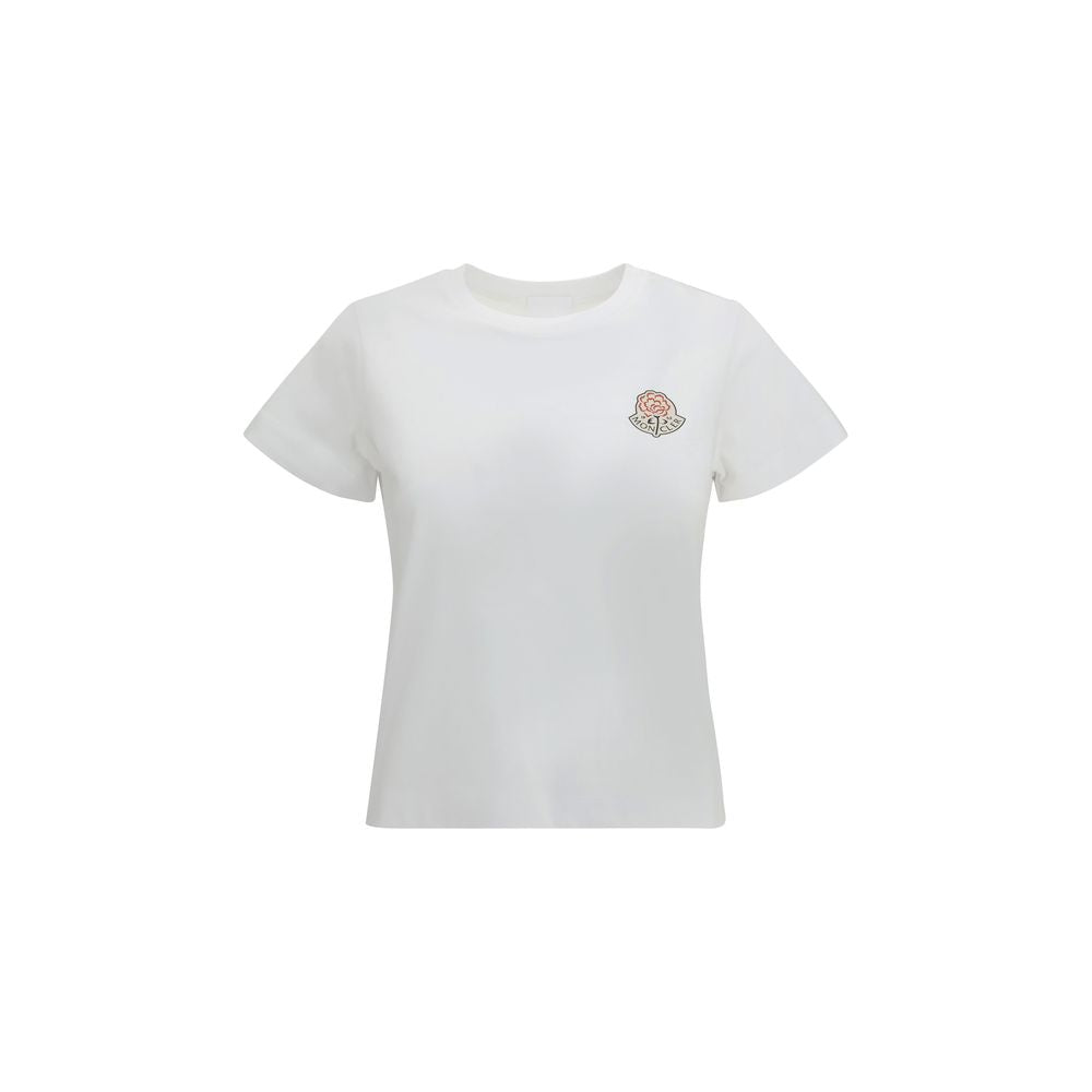 Moncler white cotton sports top