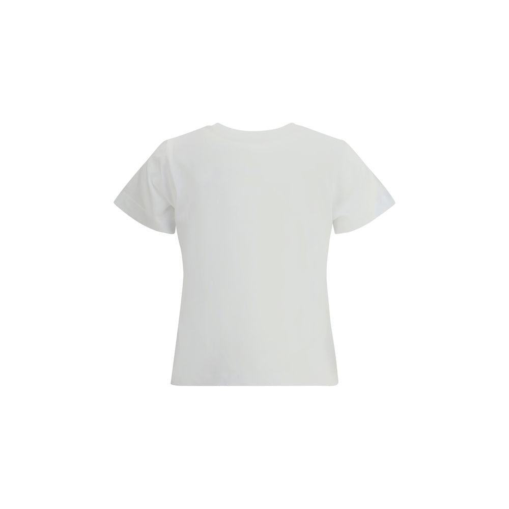 Moncler white cotton sports top