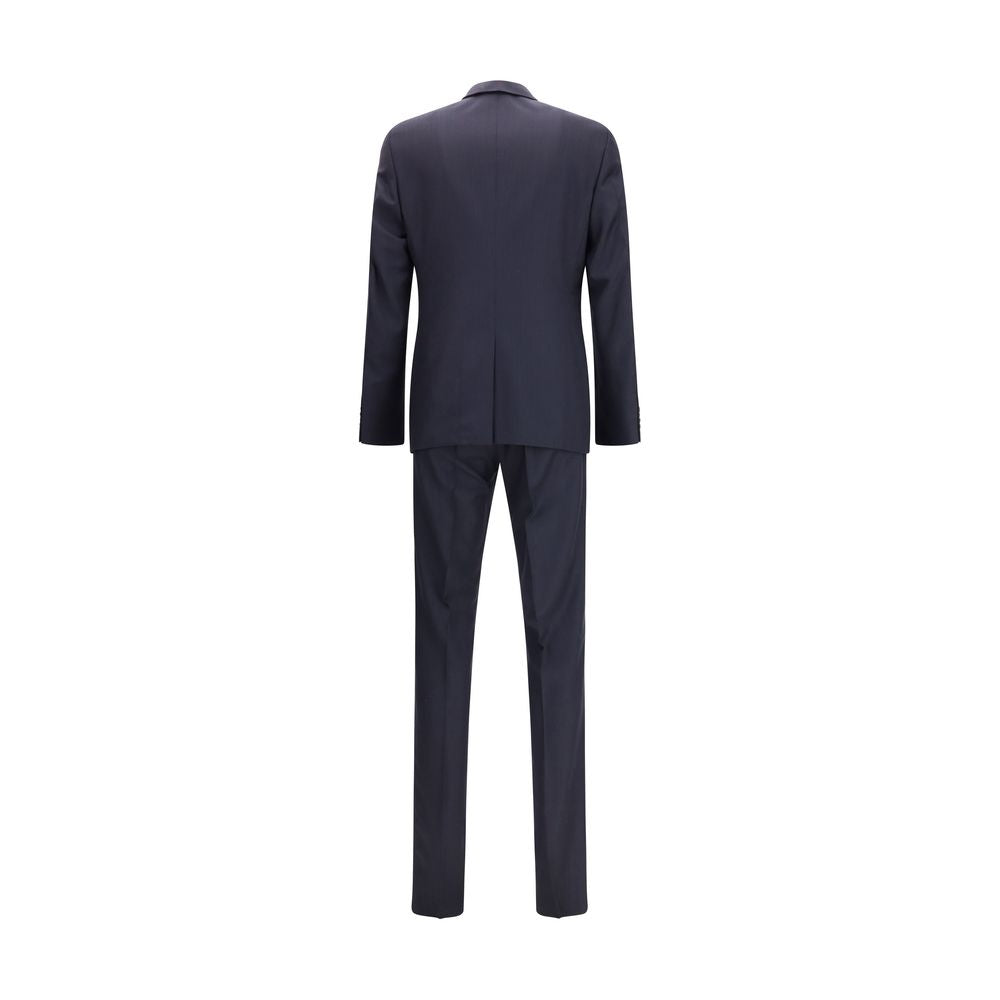 Prada Blue Wool Fleece Two-Piece Suit
