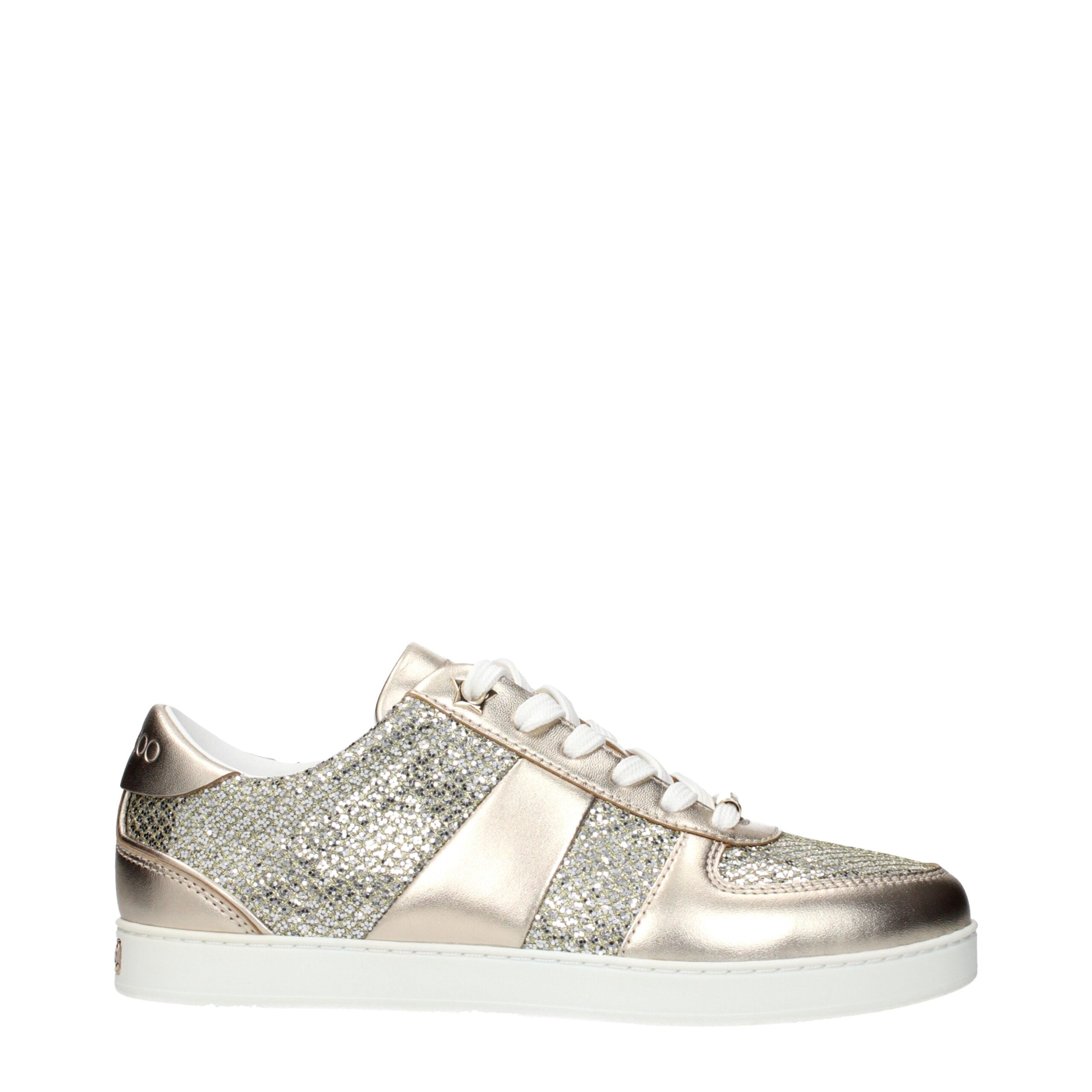 Jimmy Choo Goldene Leder-Sneaker