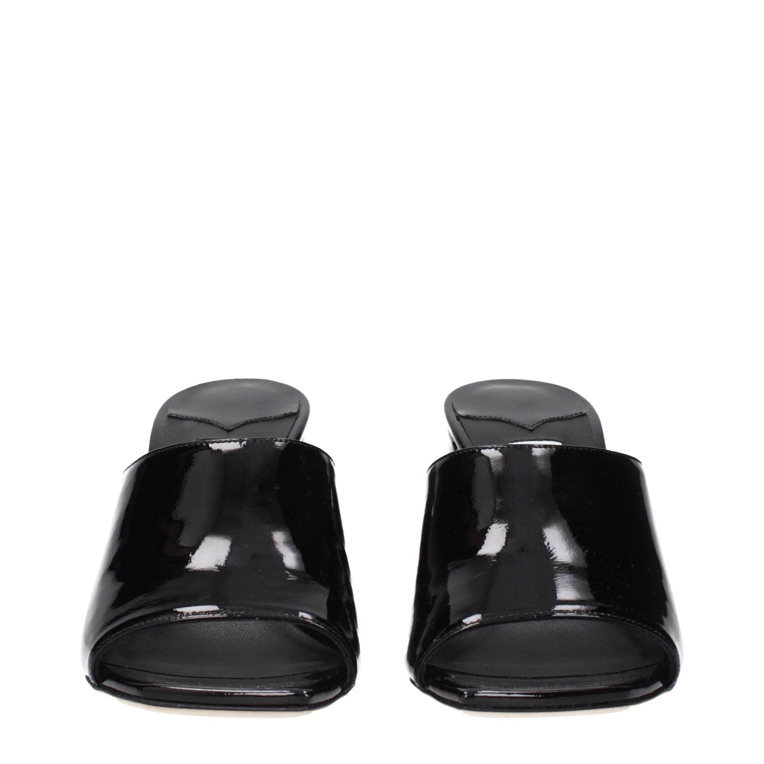 Jimmy Choo Schwarze Ledersandalen mit Plateau