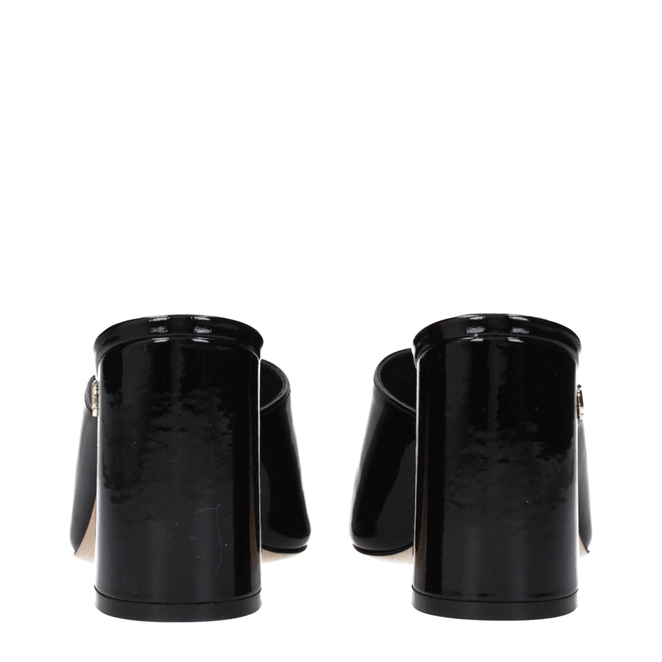 Jimmy Choo Schwarze Ledersandalen mit Plateau