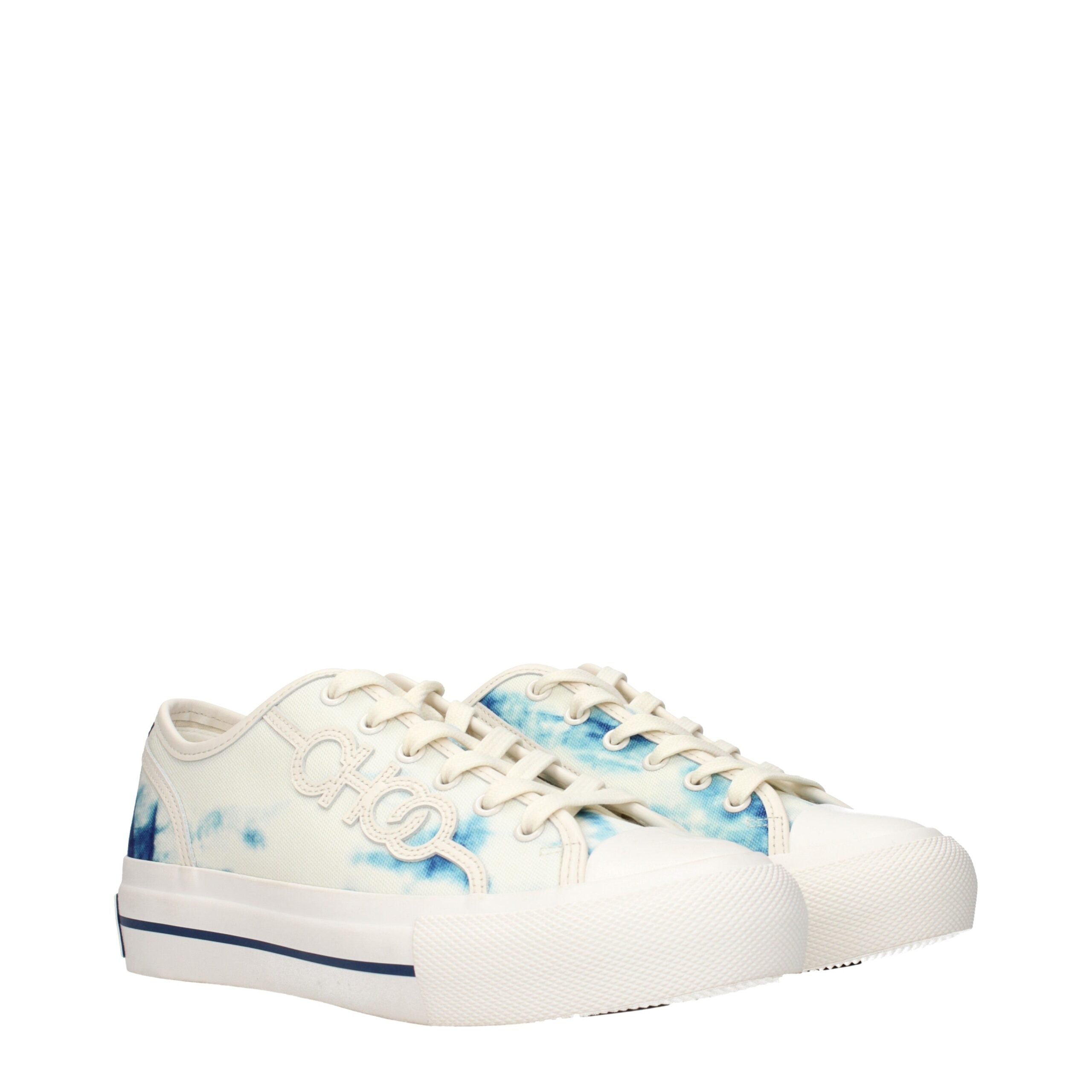 Jimmy Choo Beigefarbene Sneakers aus Stoff mit niedrigem Schaft