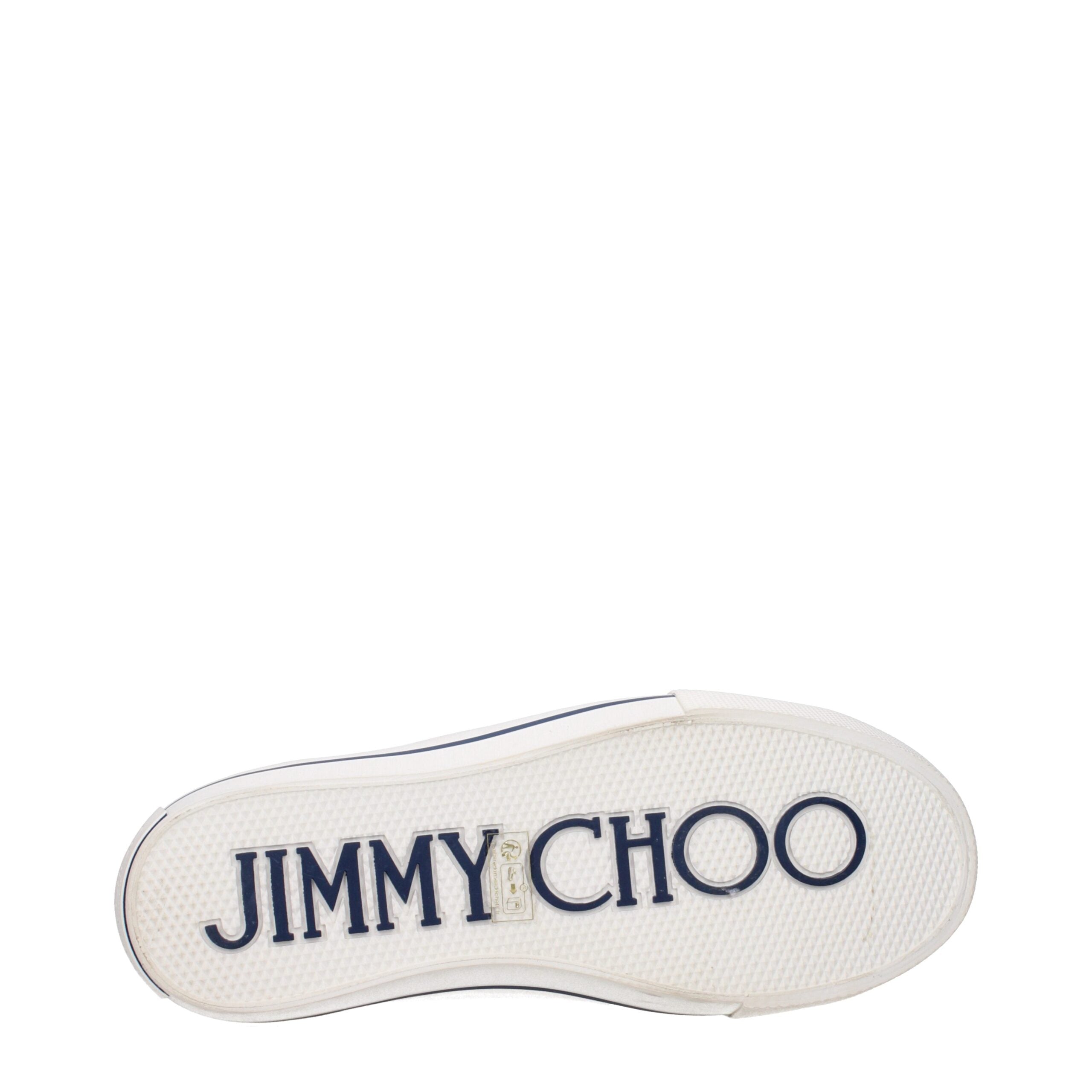 Jimmy Choo Beigefarbene Sneakers aus Stoff mit niedrigem Schaft