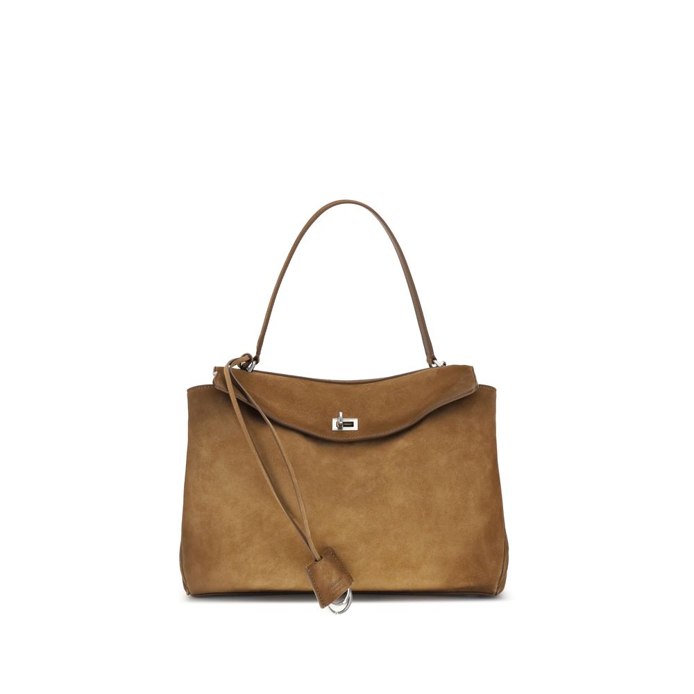 Balenciaga Braune Kalbsleder Bos Taurus Schultertasche
