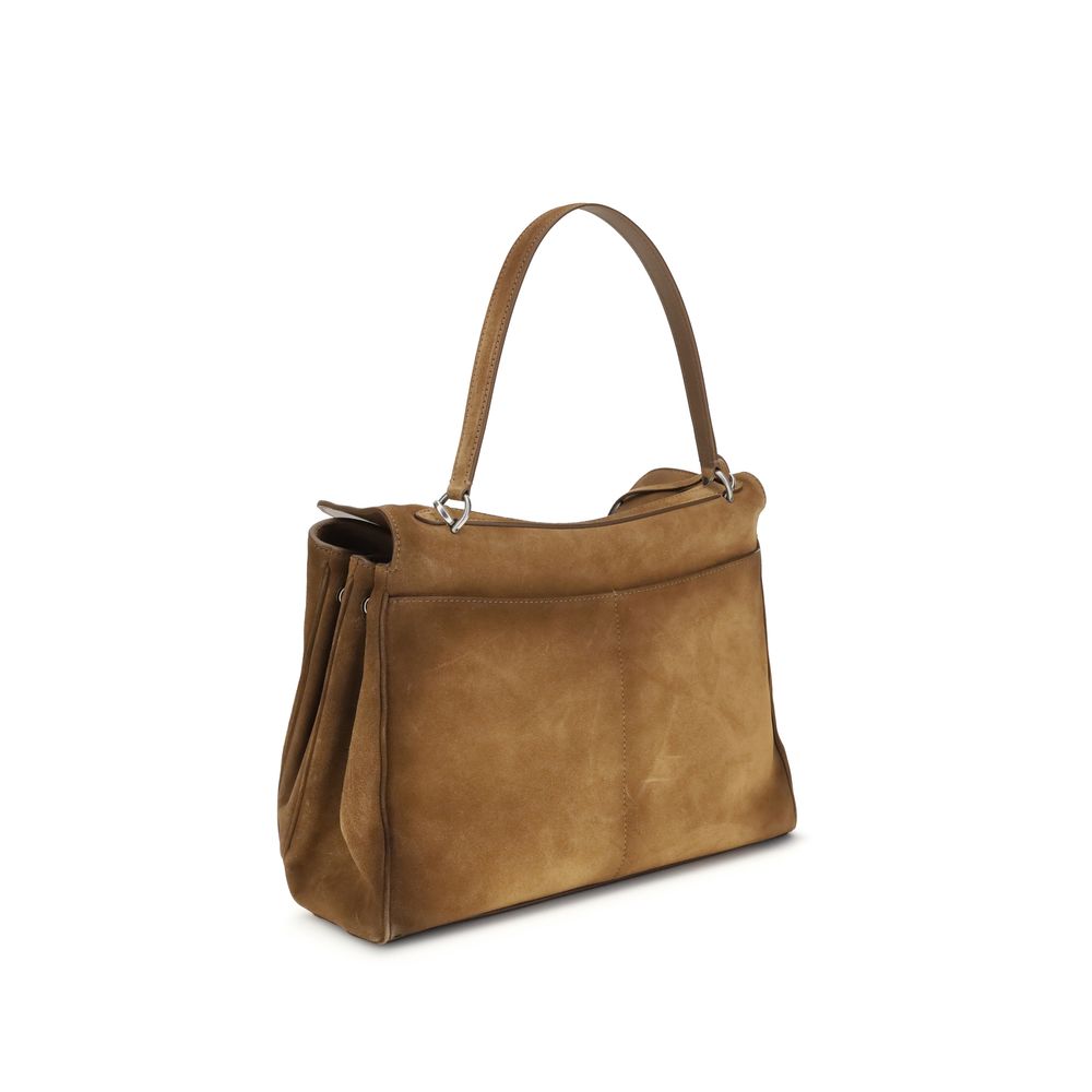 Balenciaga Braune Kalbsleder Bos Taurus Schultertasche