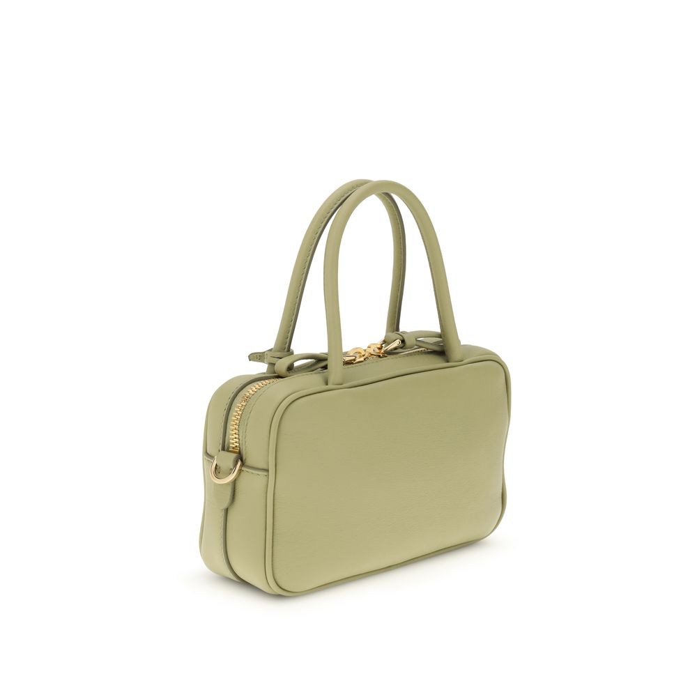 Prada Grüne Kalbshaut Bos Taurus Handtasche