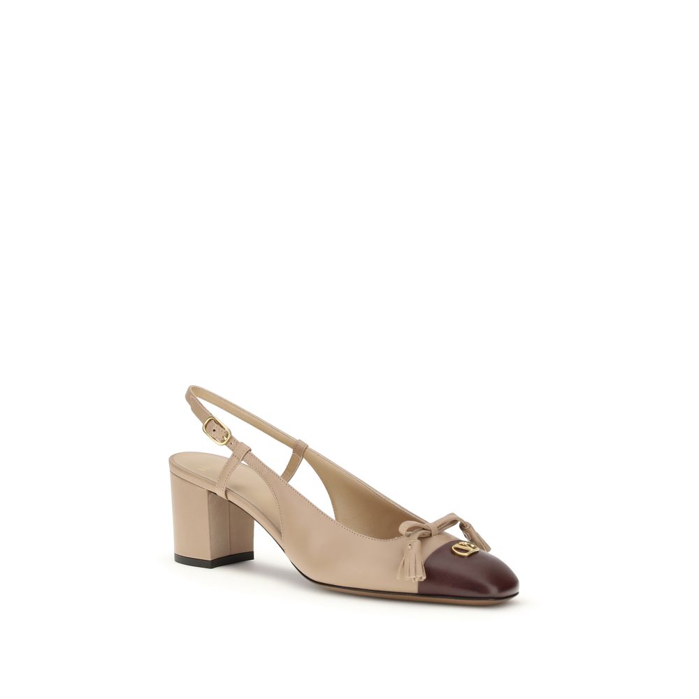 Valentino Garavani Plateau-Pumps aus mehrfarbigem Ziegenleder