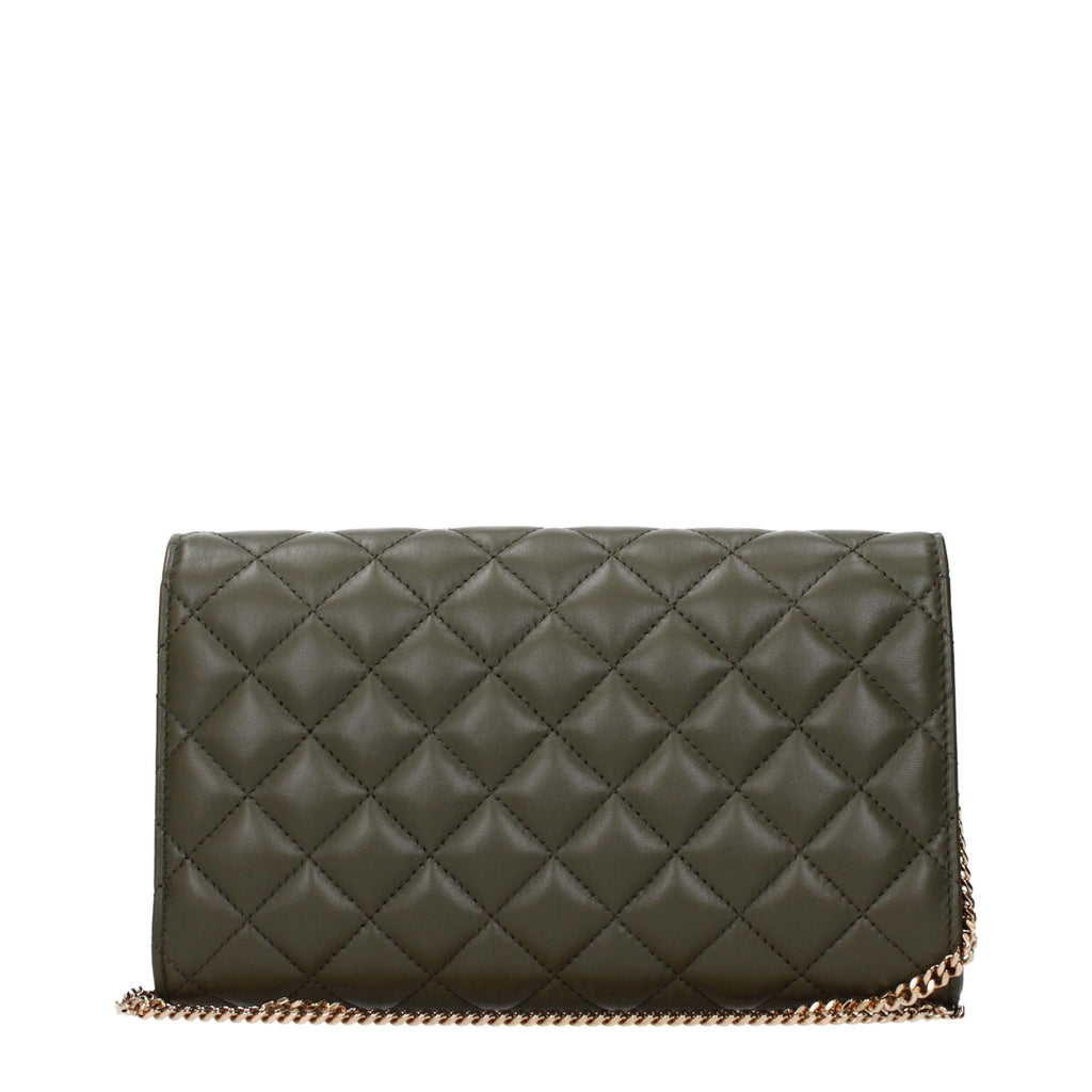 Versace Grüne Leder-Clutch