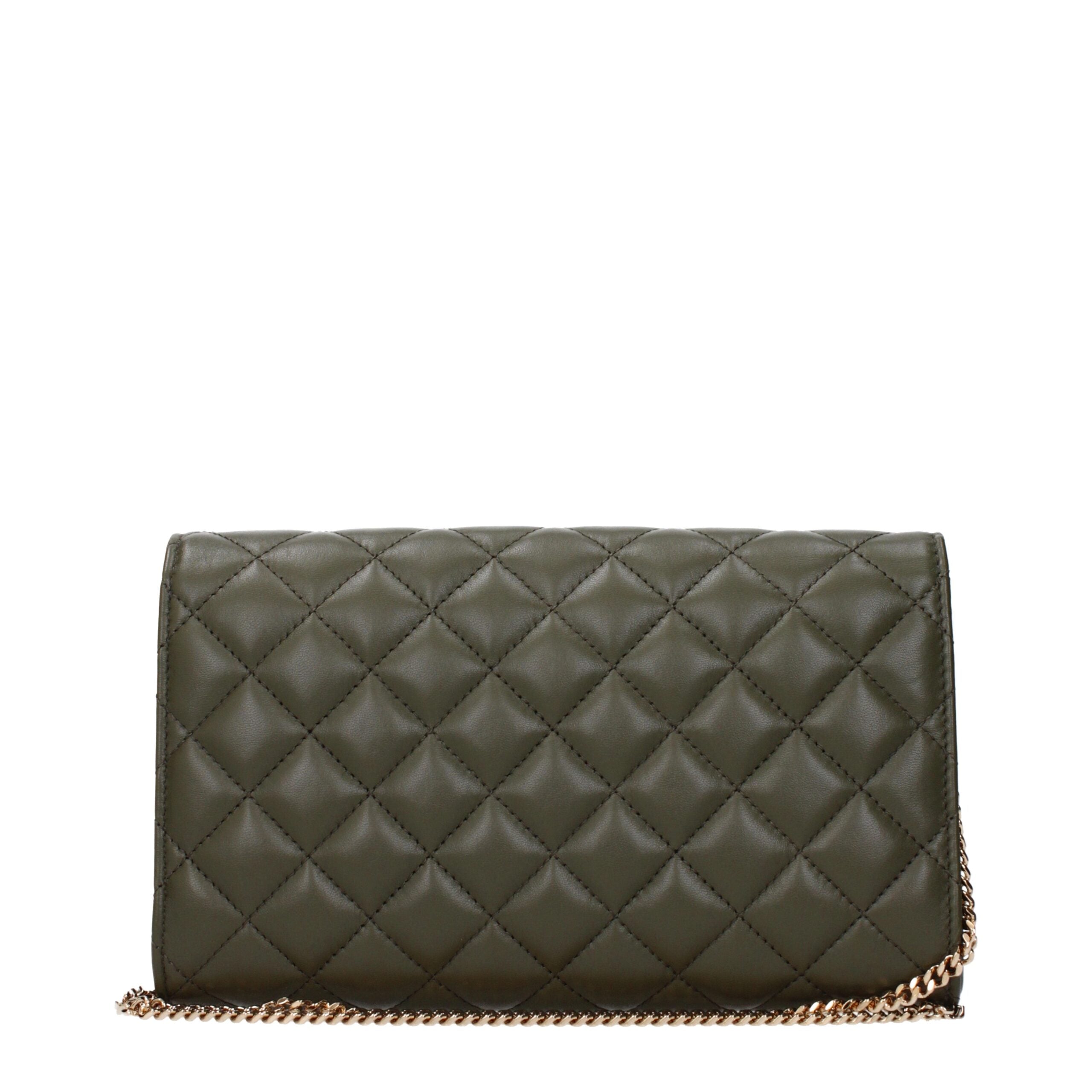 Versace Grüne Leder-Clutch