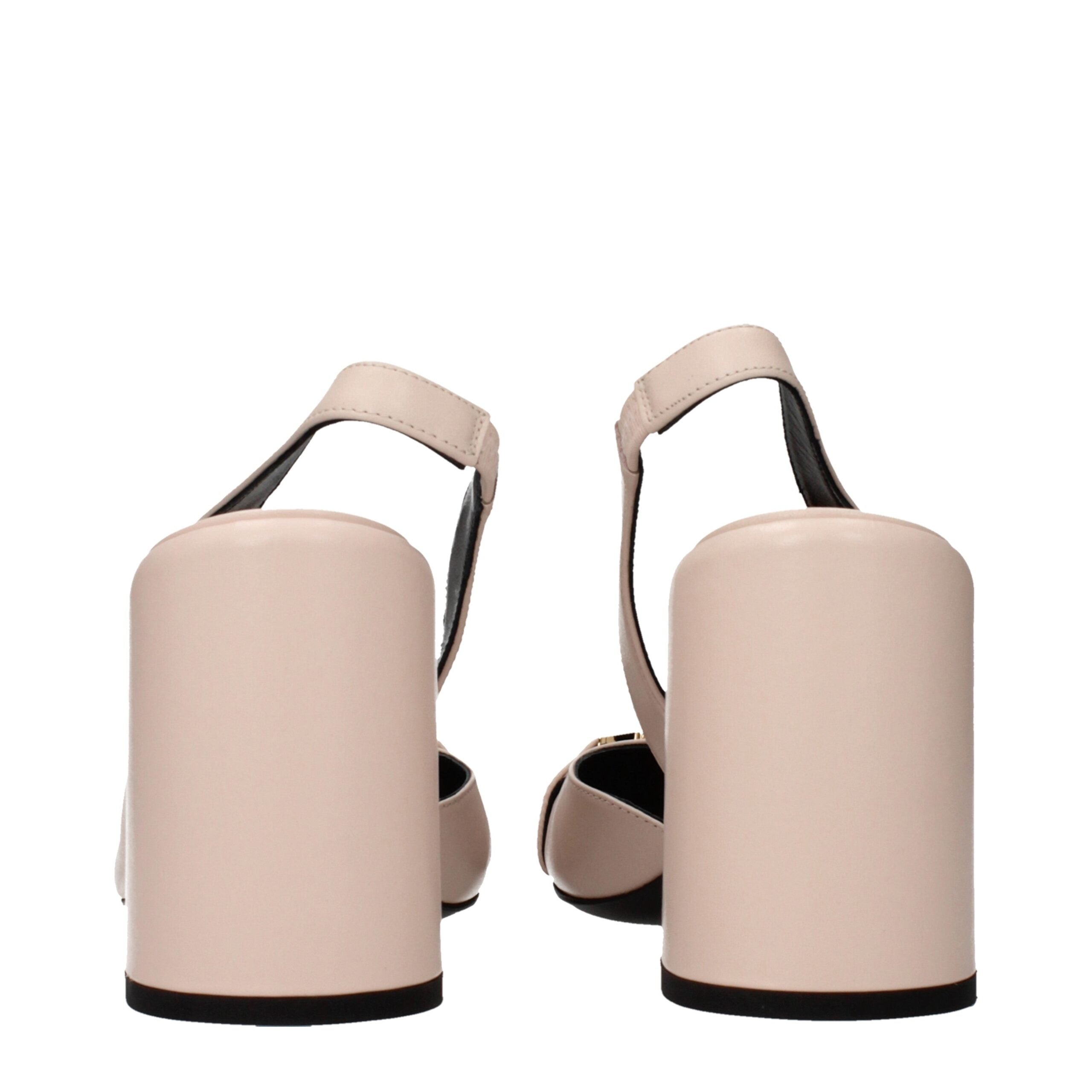 Versace Rosa Lederpumps mit hohem Absatz