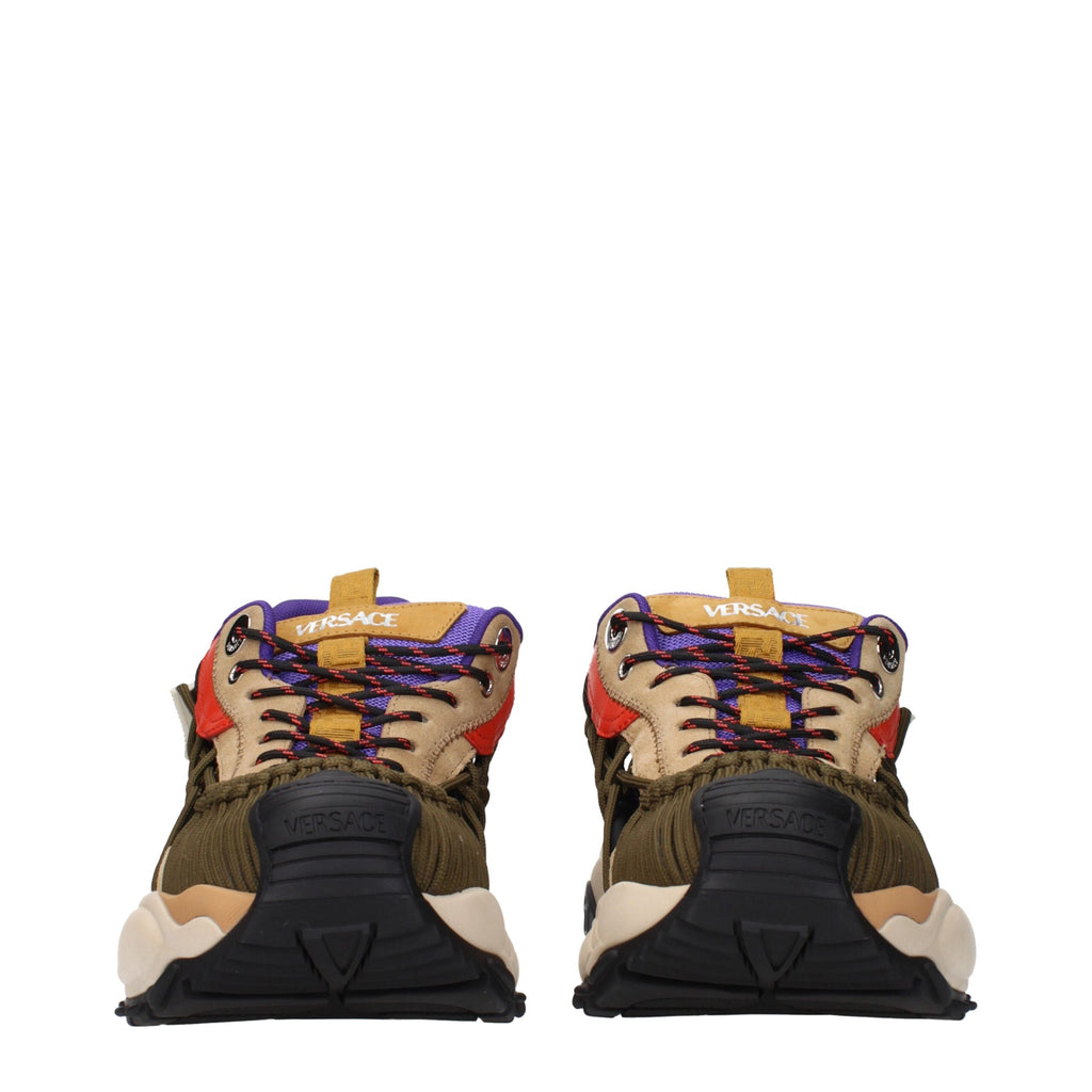 Versace Beigefarbene Wildleder-Sneaker