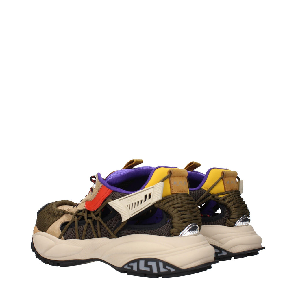 Versace Beigefarbene Wildleder-Sneaker