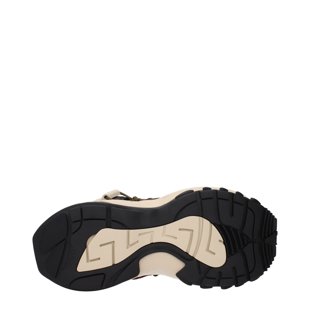 Versace Beigefarbene Wildleder-Sneaker
