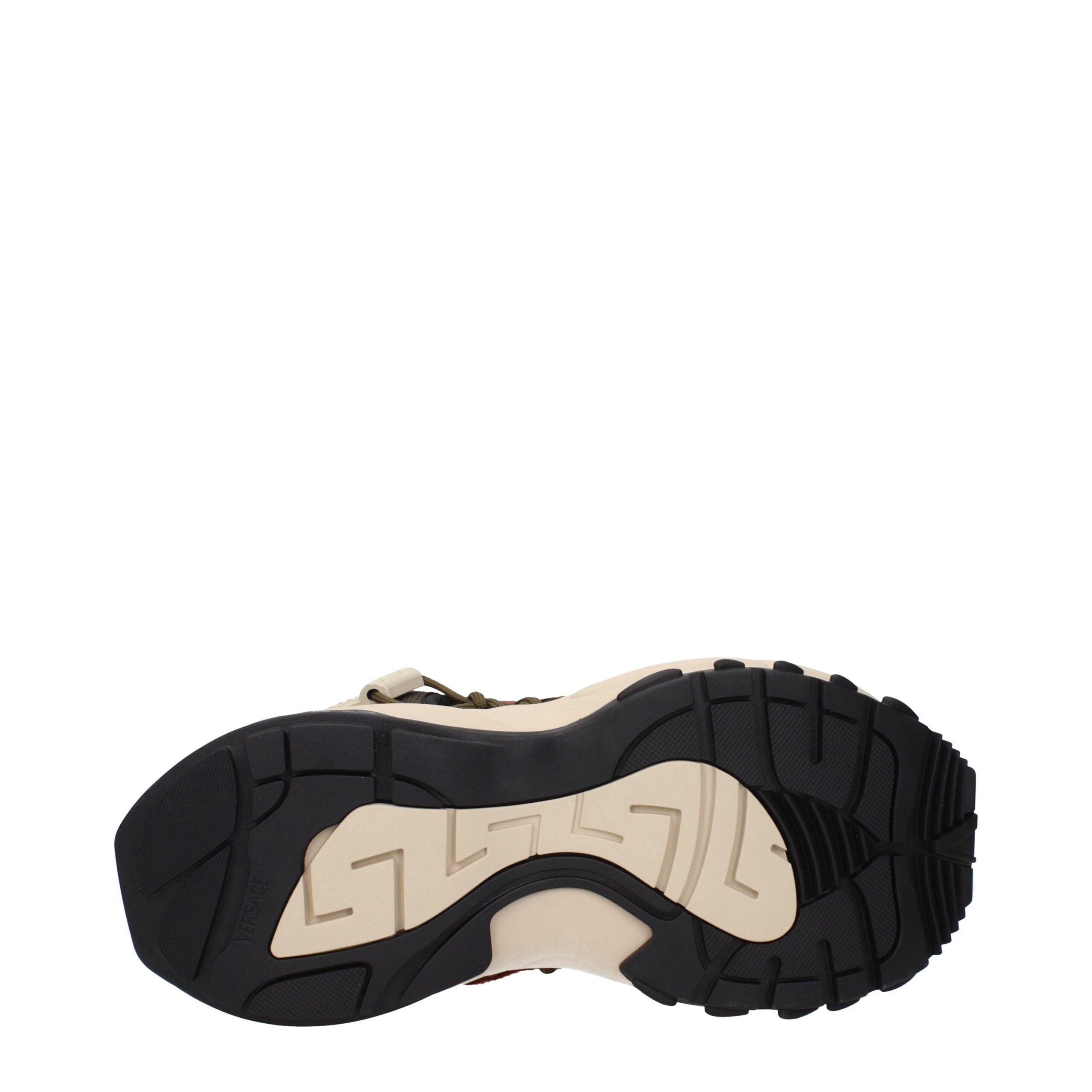 Versace Beigefarbene Wildleder-Sneaker