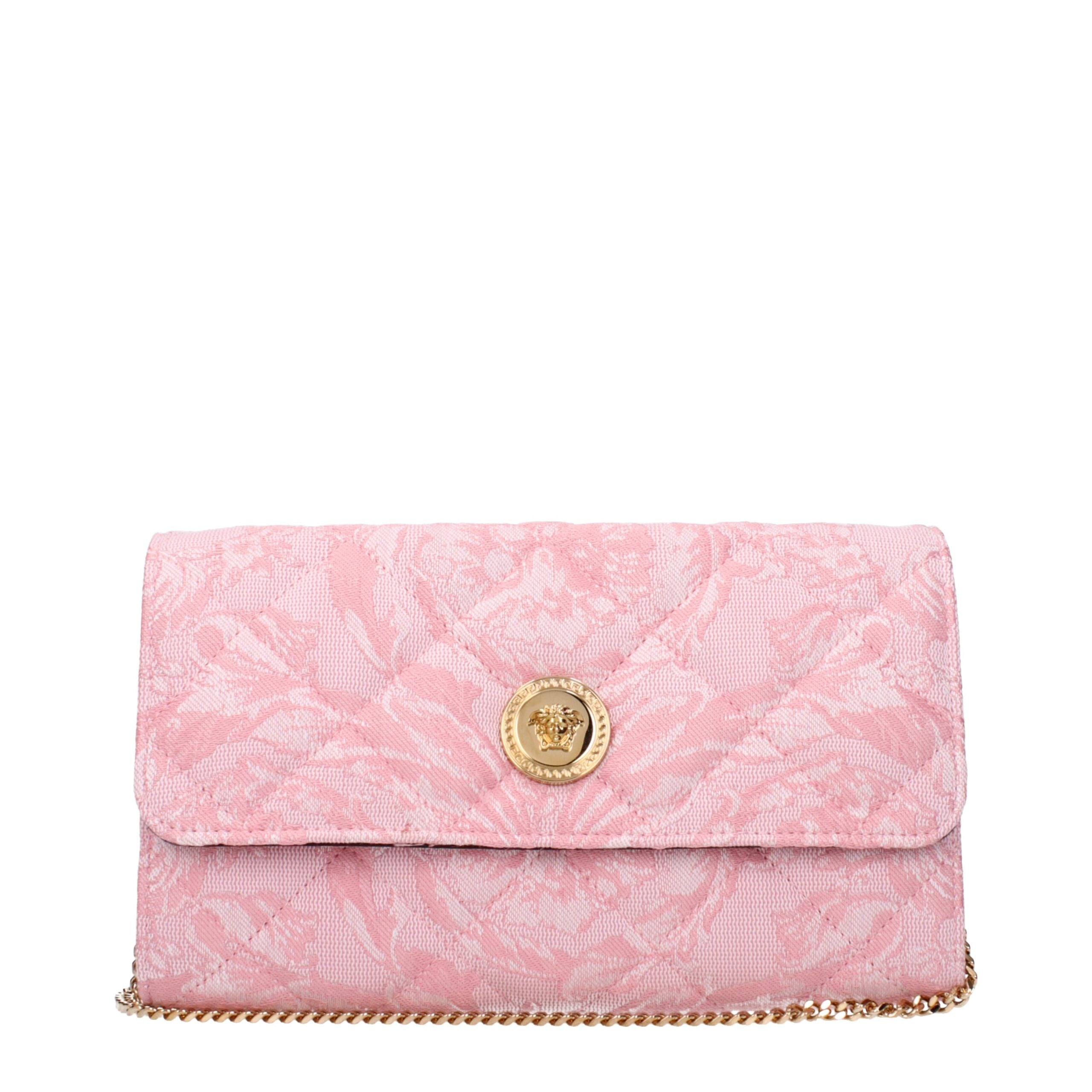 Versace Pinke Stoff-Clutch