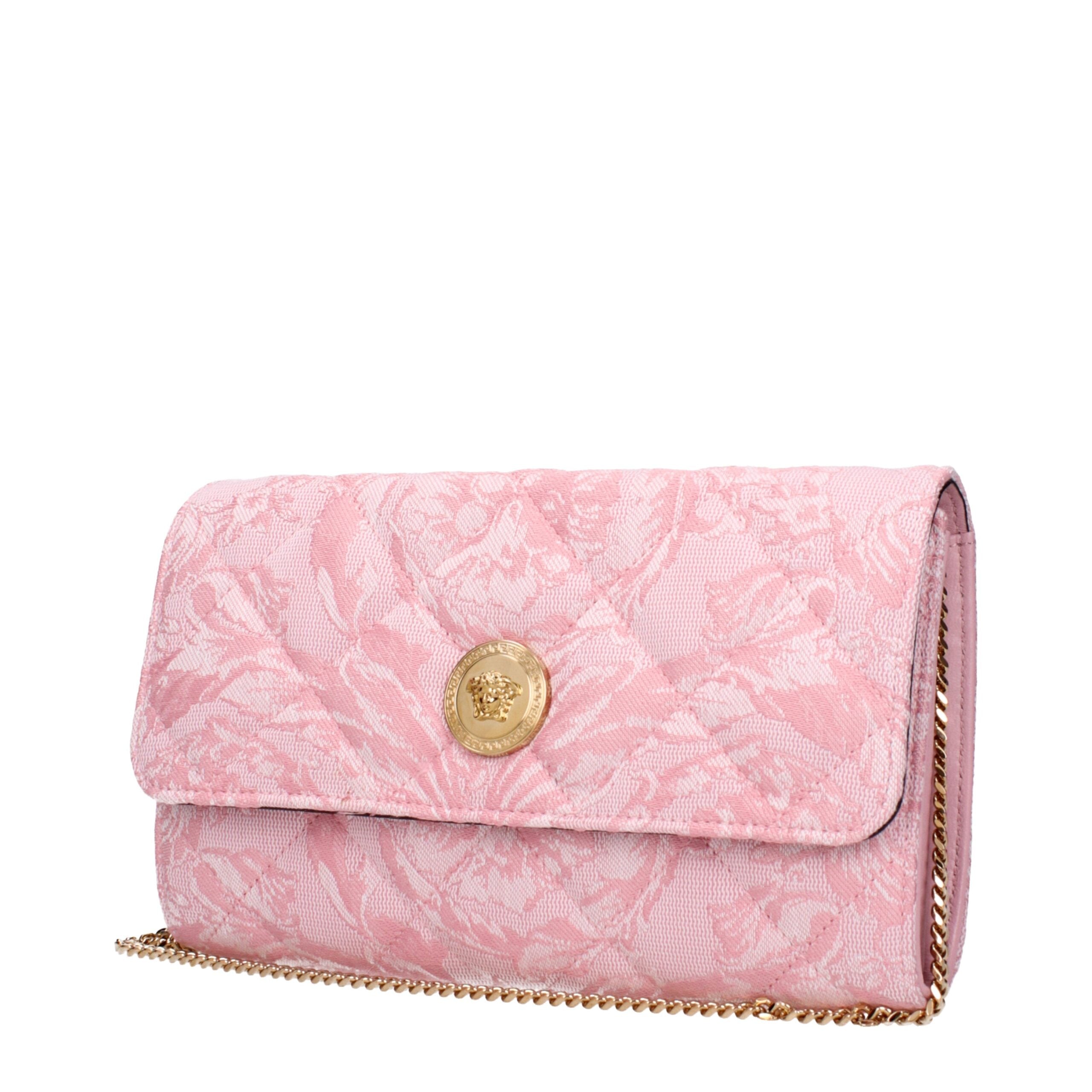 Versace Pinke Stoff-Clutch
