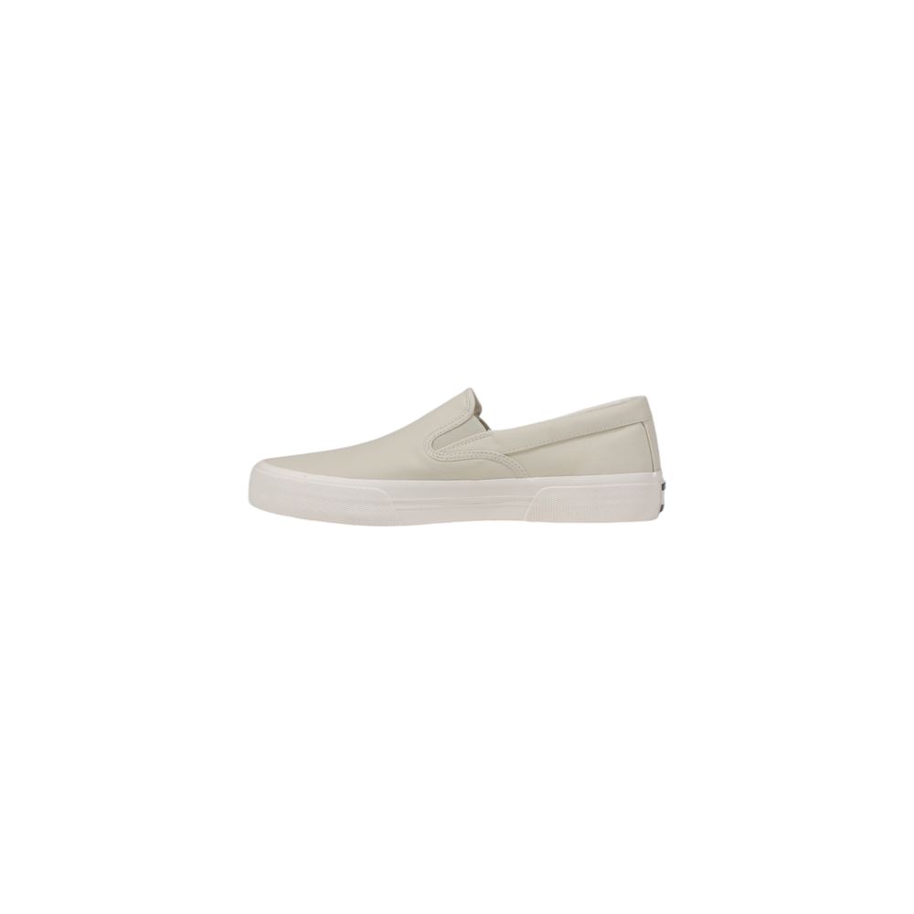 Tommy Hilfiger Jeans Beige Slip-On Loafer aus recyceltem Baumwoll-Canvas