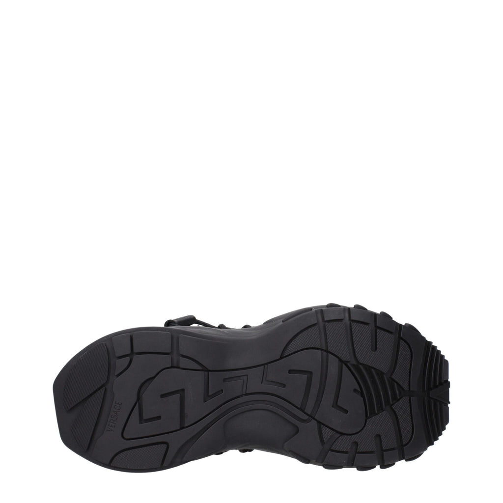 Versace Schwarze Leder-Sneaker