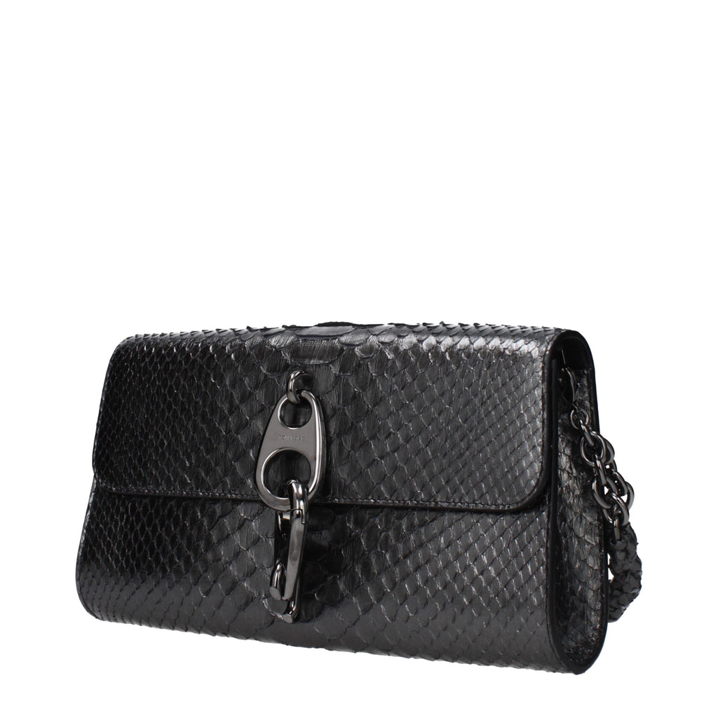 Tom Ford Grau-Schlangenhaut-Clutch