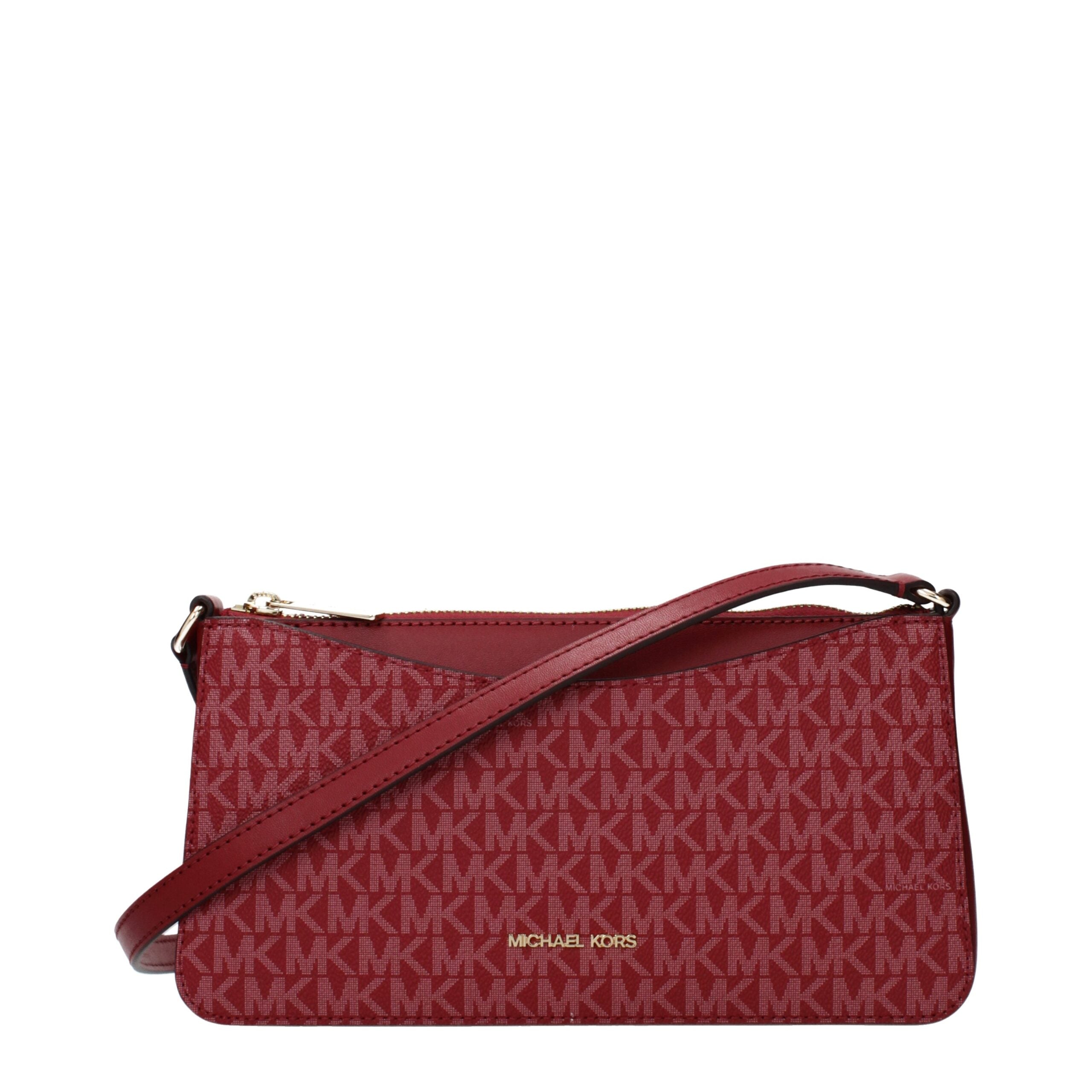 Michael Kors Rote Stoff-Crossbody-Tasche
