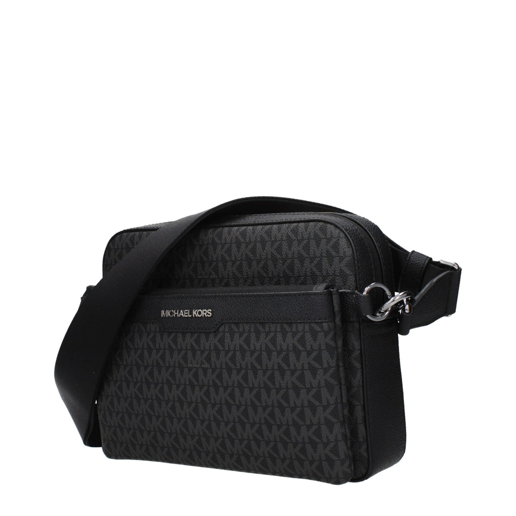 Michael Kors Schwarze Stoff-Umhängetasche