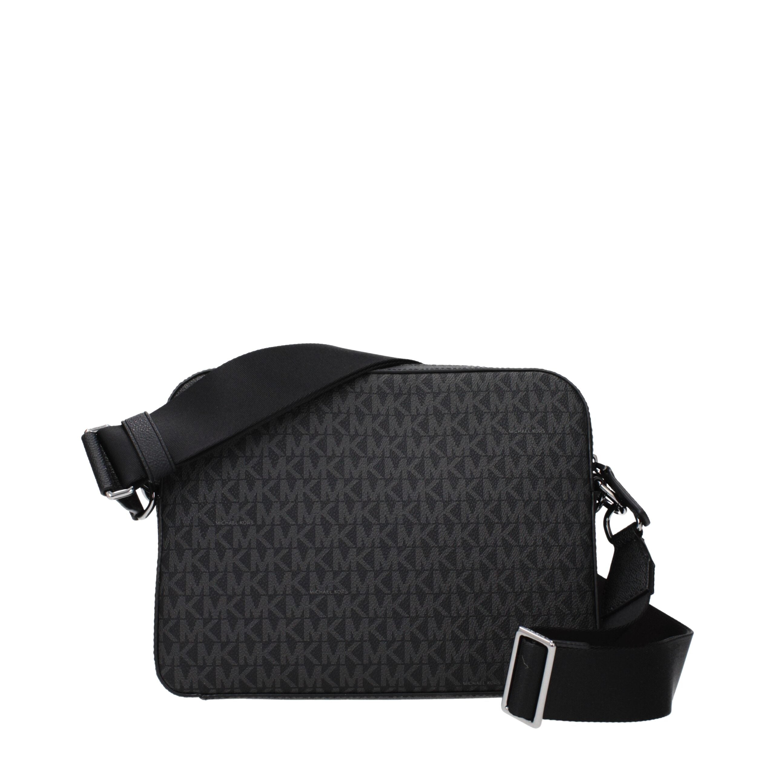 Michael Kors Schwarze Stoff-Umhängetasche