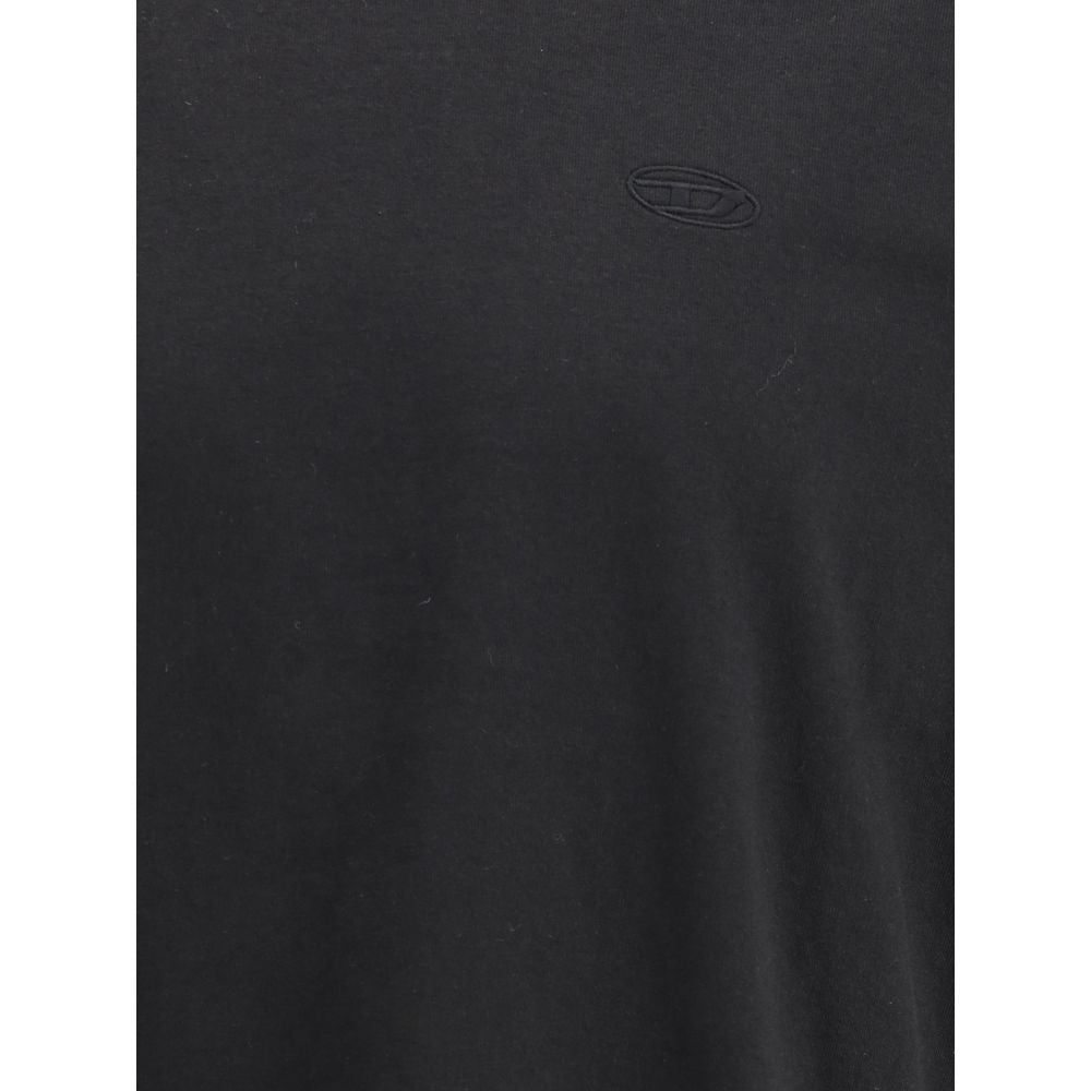 Diesel Schwarzes Baumwoll-T-Shirt