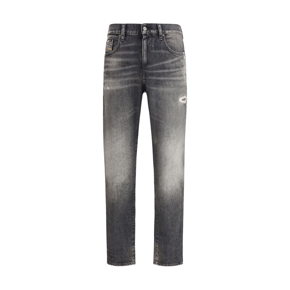 Diesel Graue Baumwoll-Jeans mit Relaxed Fit